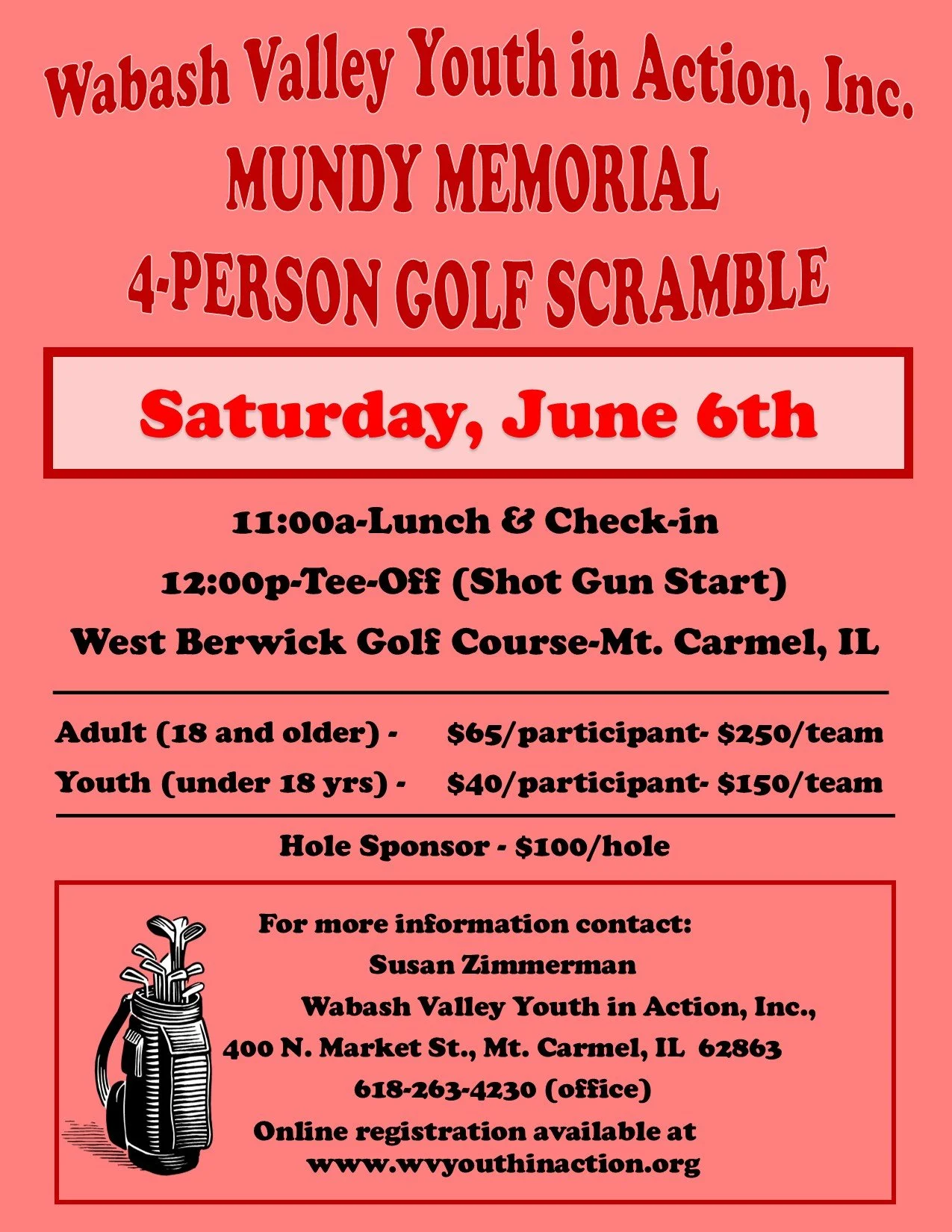 Register today! 
https://www.wvyouthinaction.org/yia-mundy-memorial-golf-scramble