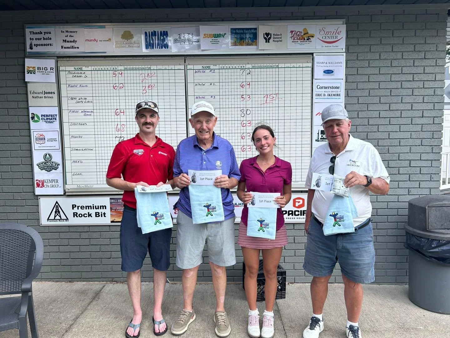 Congratulations to our team winners! 
1st Place- White #3
2nd Place- Allendale Gravel (not available for picture)
3rd Place- Kuhn Kong