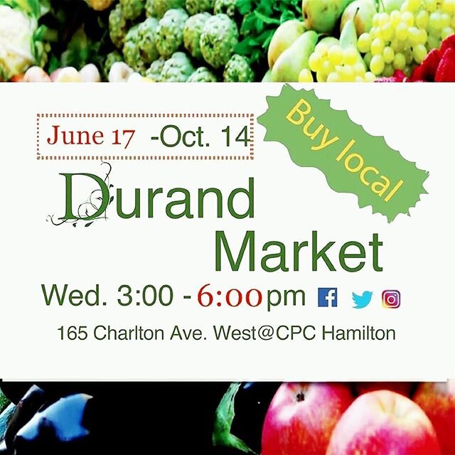 Big news! 
We are back at @durandmarket starting June 17th!
Come on out and support your local businesses and farmers and get some delicious fresh veggies, fruits and packaged foods 🖖
Posted @withregram &bull; @durandmarket We&rsquo;re back! Covid p