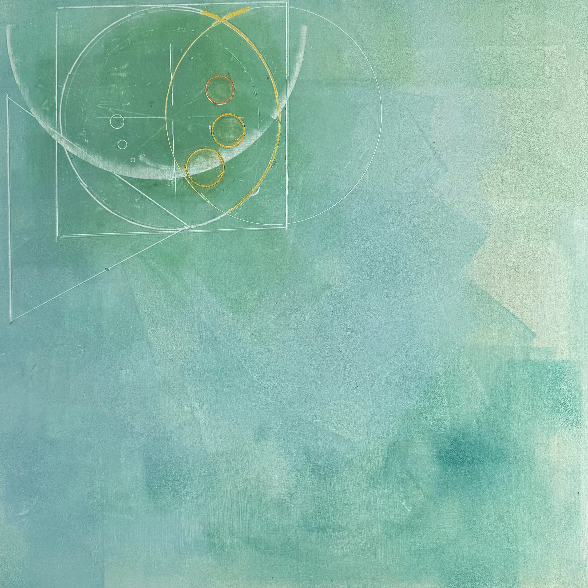 Sacred Geometry Series cold wax on cradle baord, art, elizabeth irvine, divine pattern .jpeg