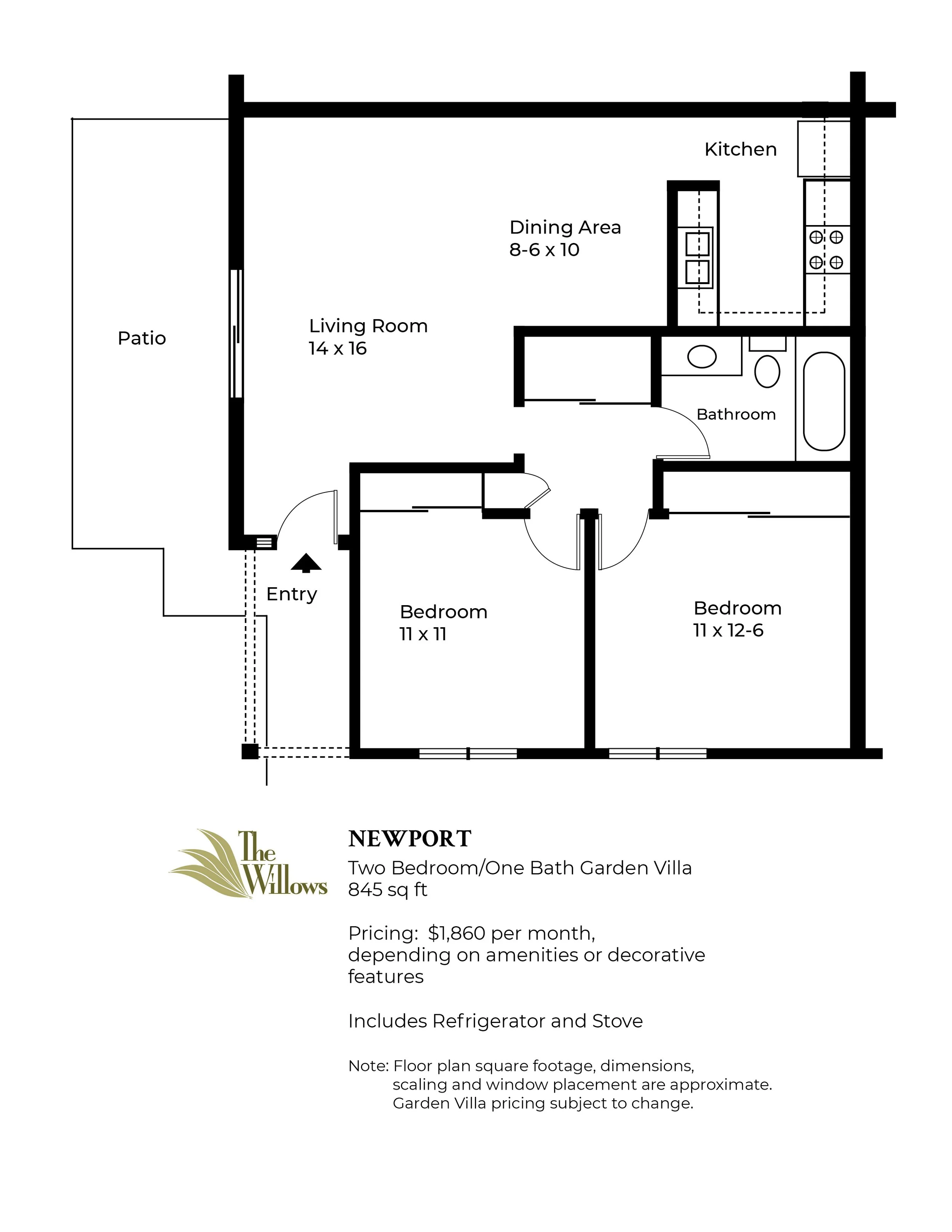 Garden Villa Floor Plans — The Willows Community