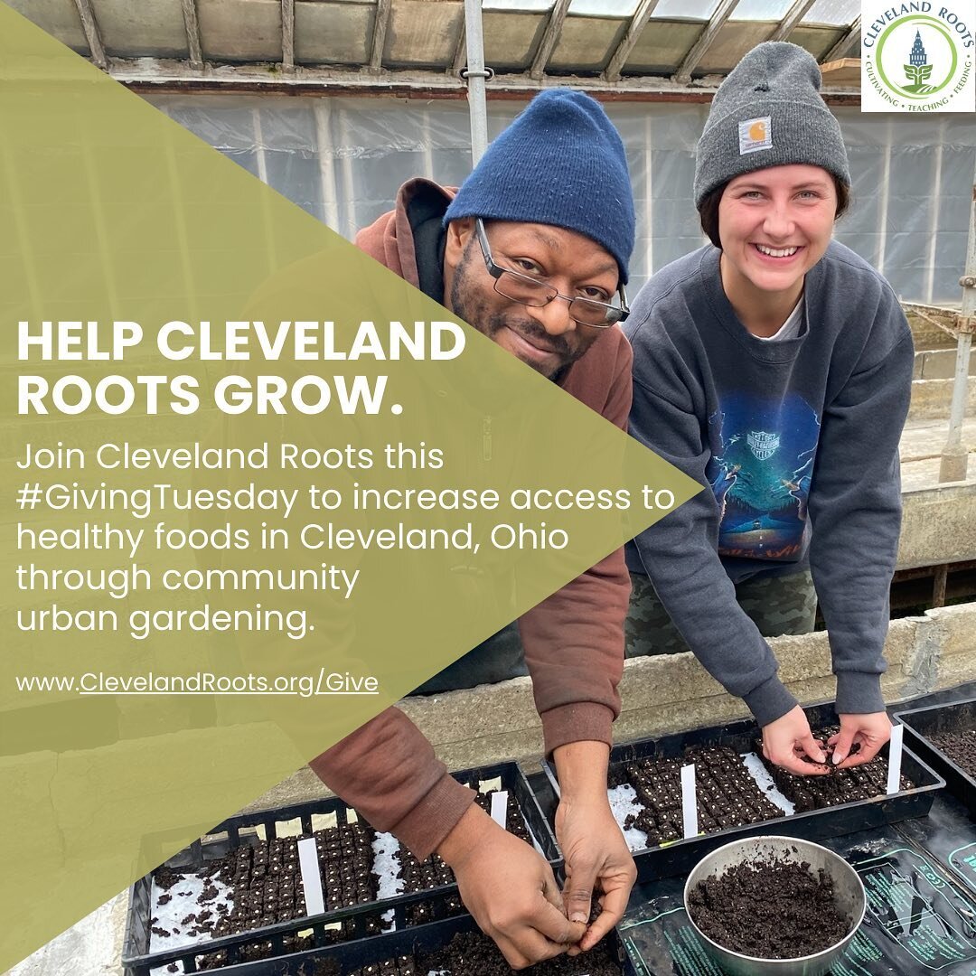Help Cleveland Roots grow this #GivingTuesday🌱. All donations go directly towards community classes and adding raised beds in the community garden. 

We hope you will consider making a donation or volunteering with us!
