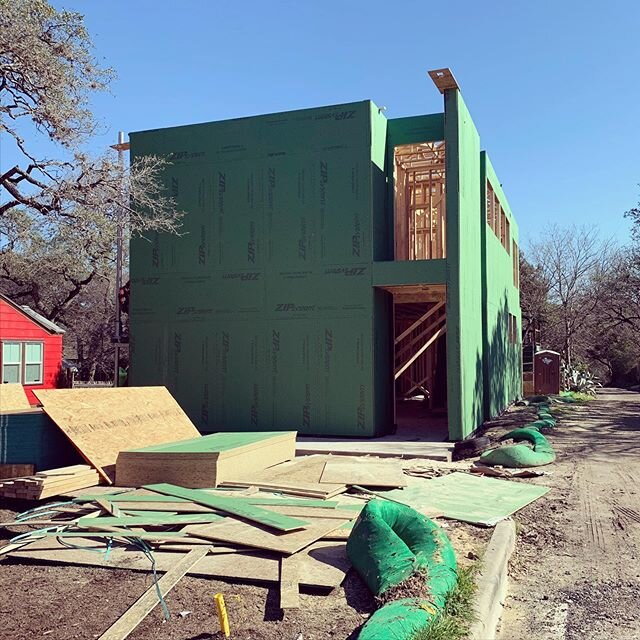 All framed up on our Bouldin Ave development project.