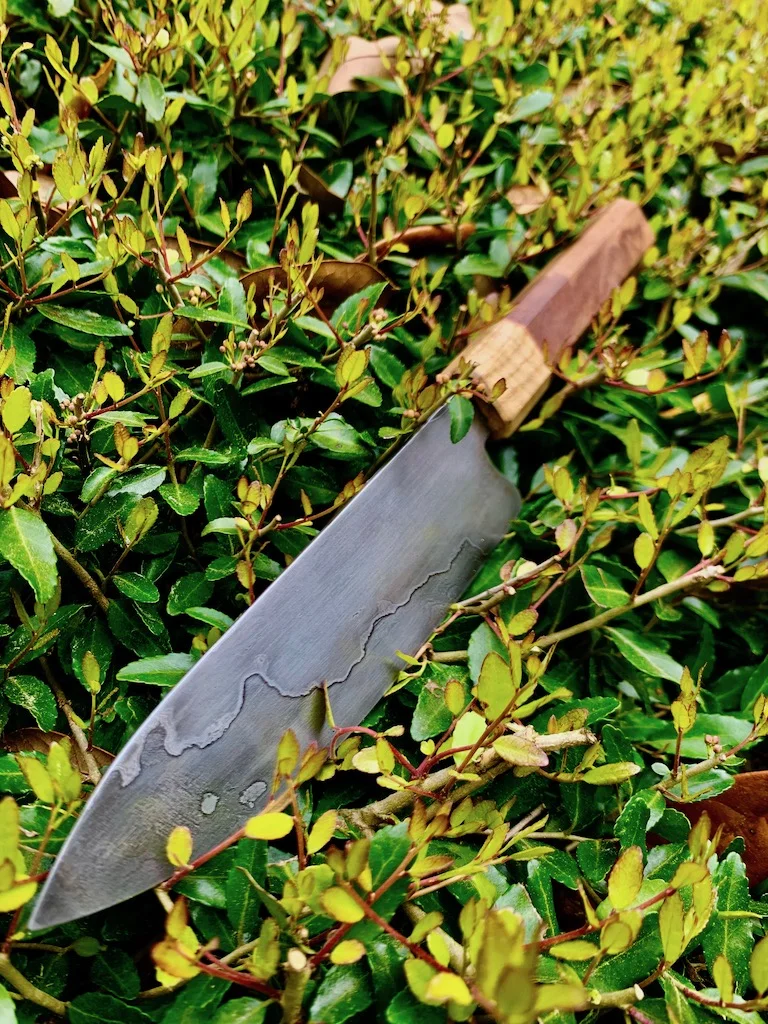6-Inch Chef's Knife with walnut, ash, &amp; copper handle