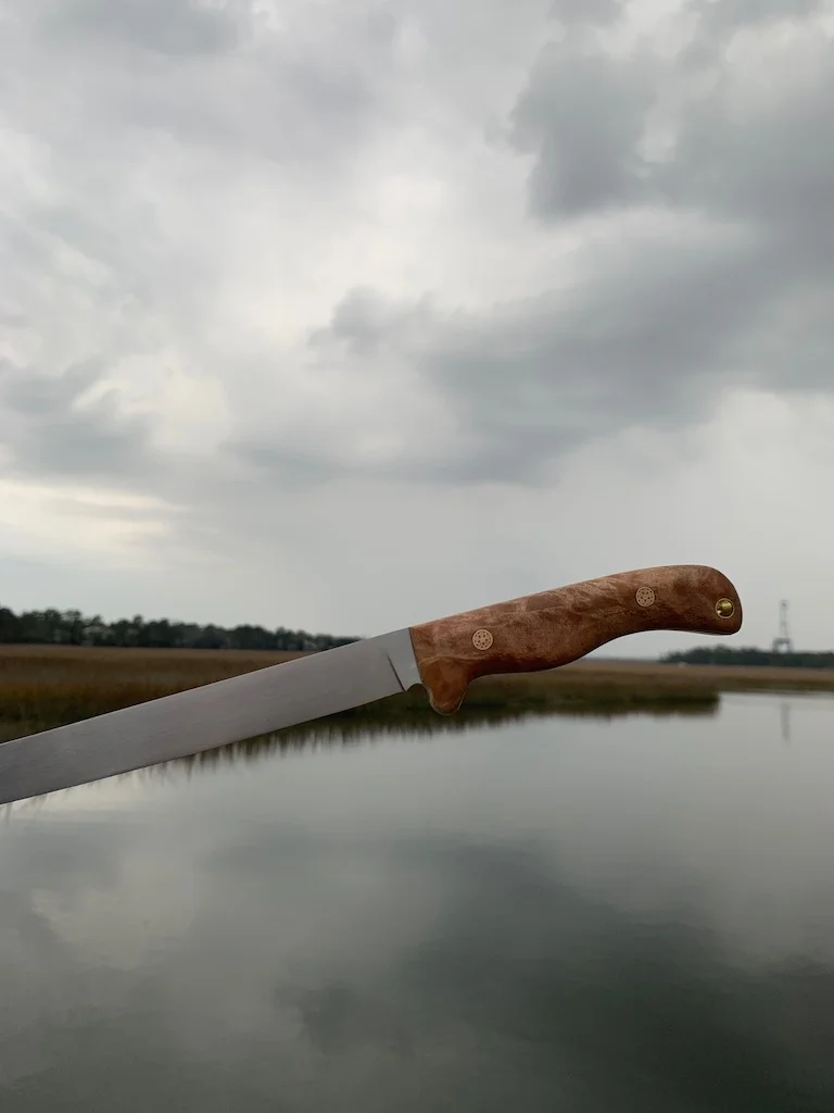 9-Inch Fillet Knife with maple burl handle