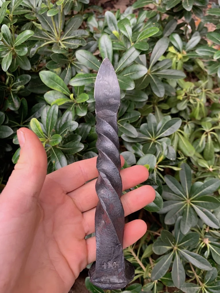 Railroad Spike Oyster Knives