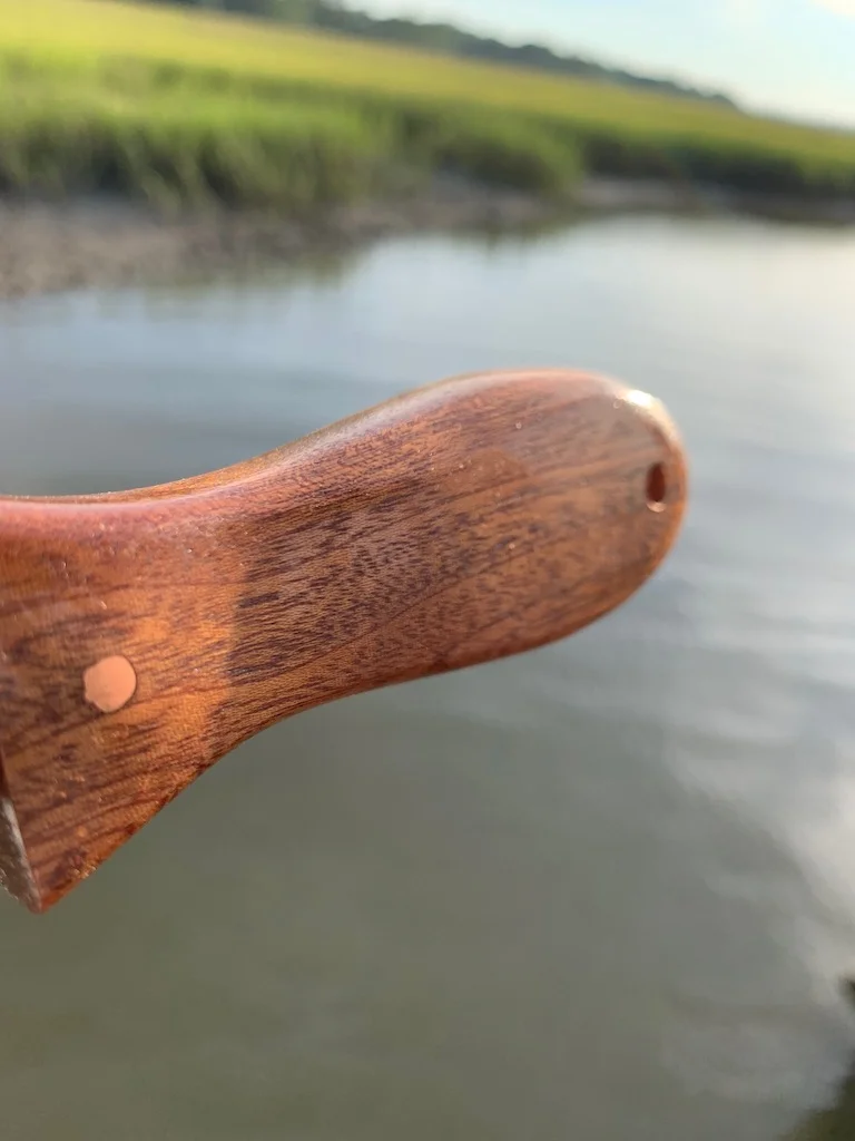 Saw Blade Oyster Knife - Sapele