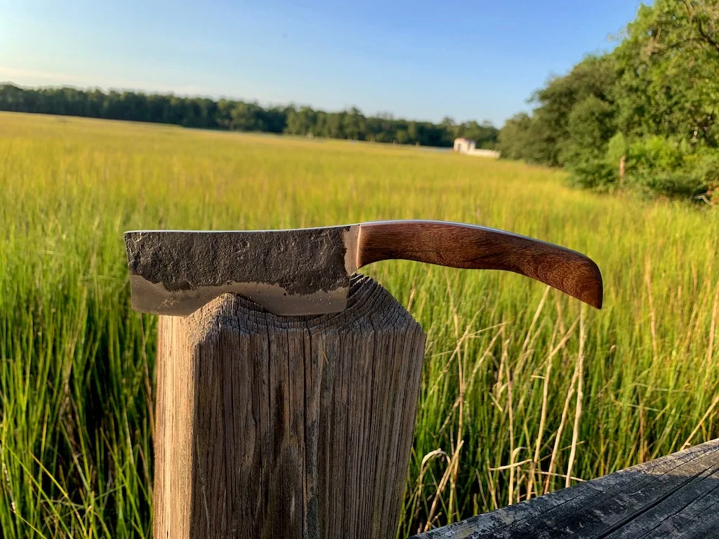 Meat Cleaver with Exotic Handle 