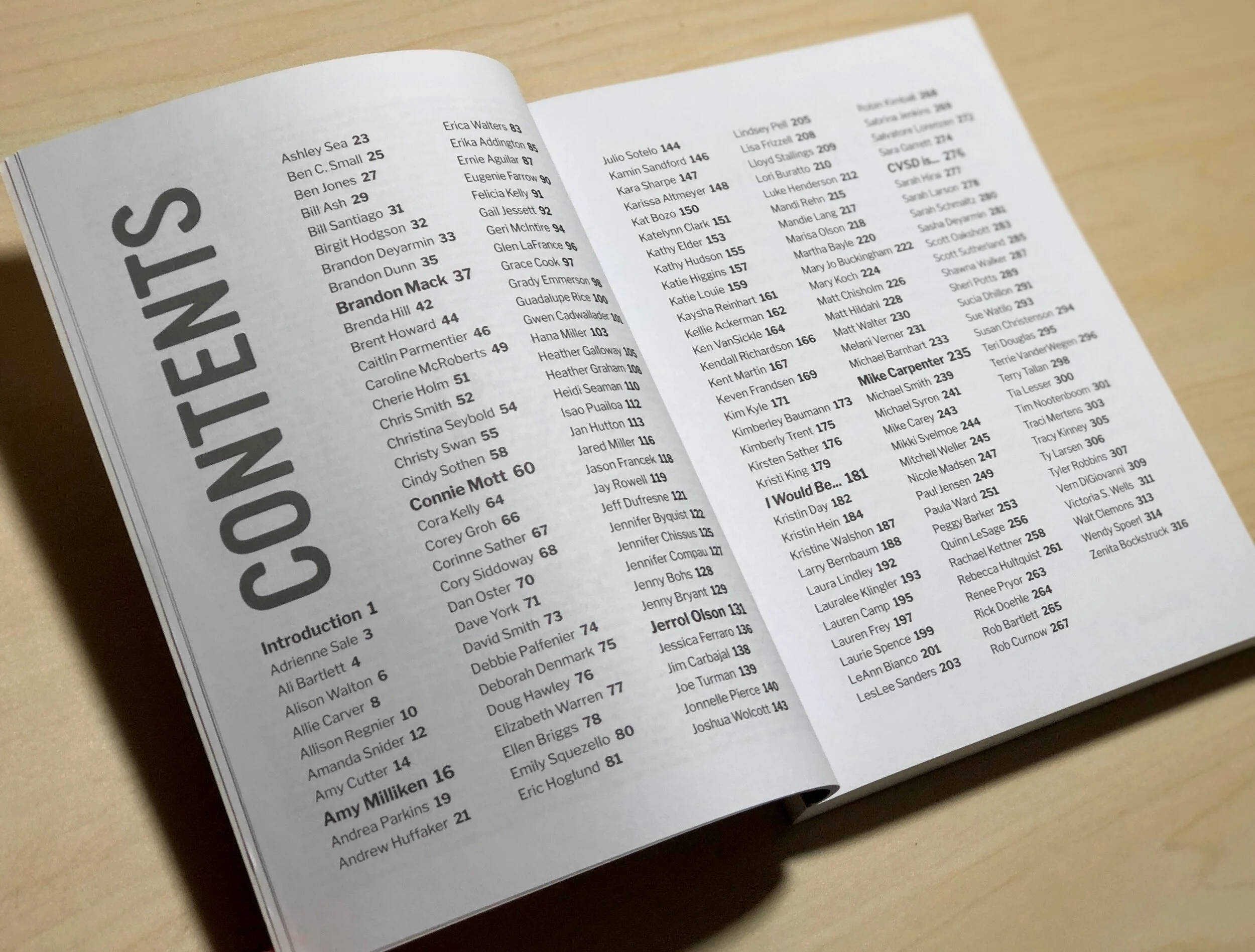 Table Of Contents Design Book
