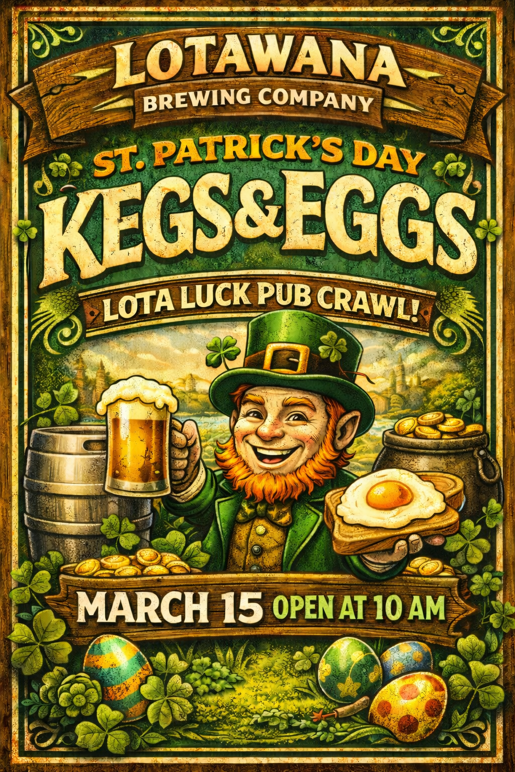 "Kegs and Eggs" Lotaluck Pub Crawl