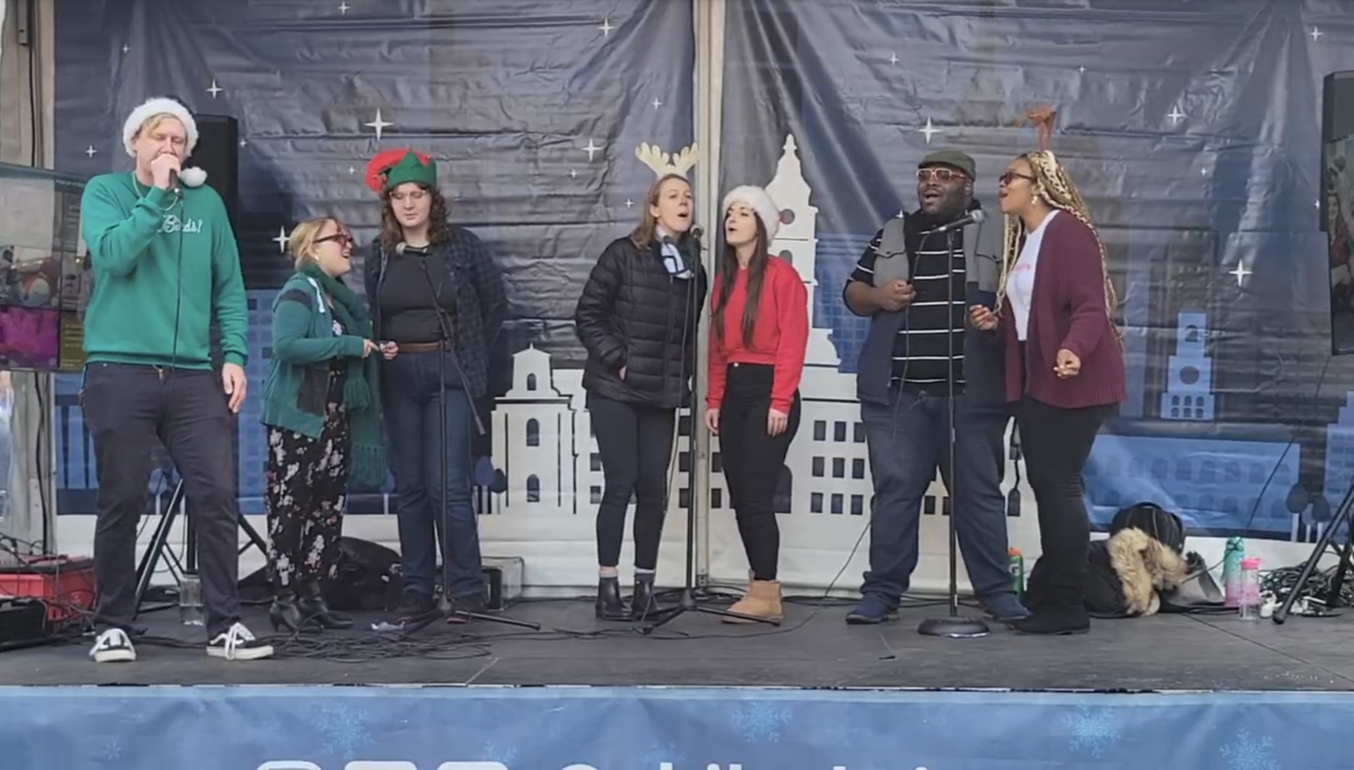    Noteworthy onstage at Philadelphia’s Christmas Village in 2023.   