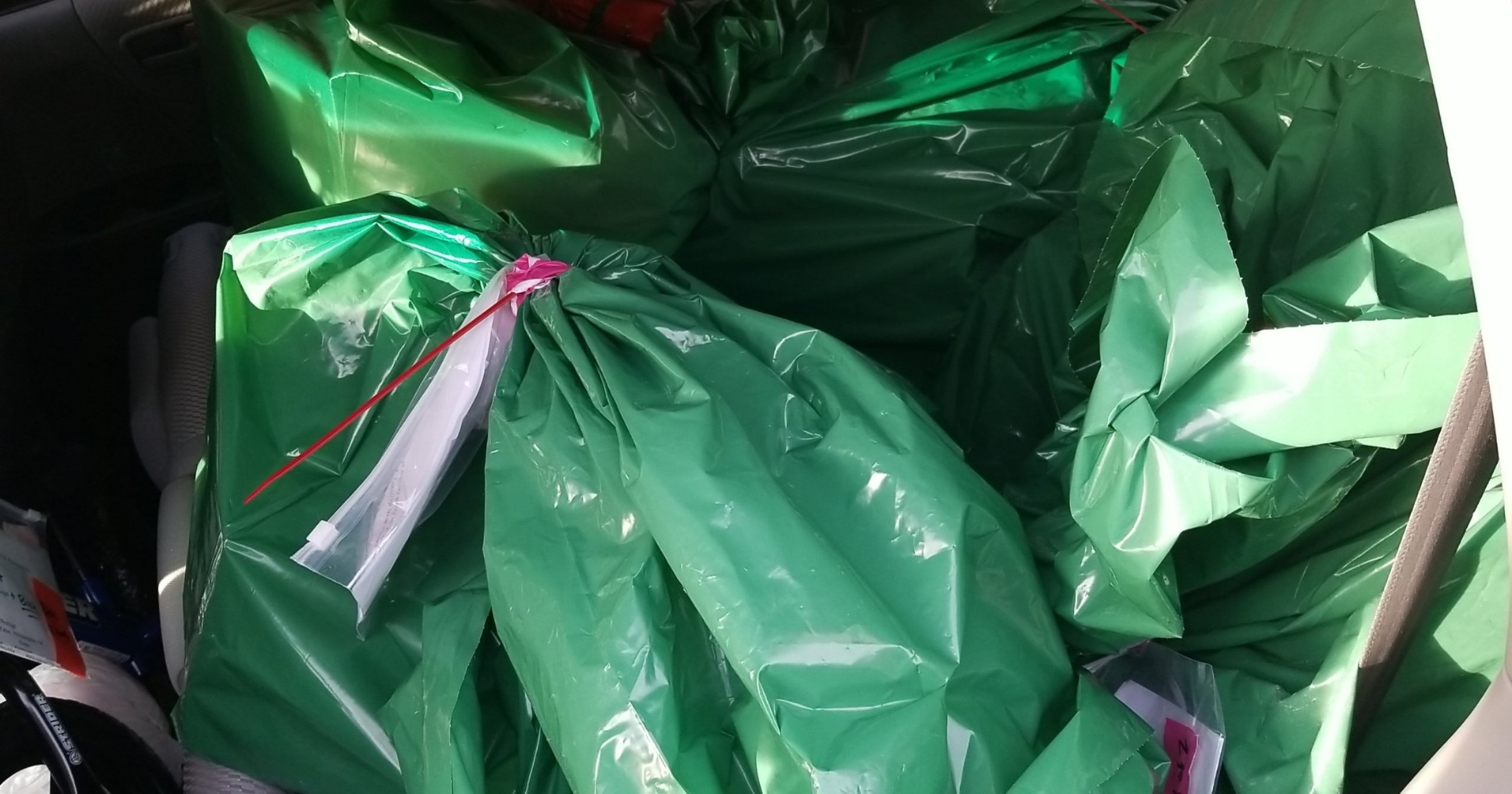  Bagged and sorted toys for the Support Center for Child Advocates Holiday Toy Drive in the car on their way to being delivered to deserving families of underprivileged, abused, and neglected kids all around Philadelphia. 
