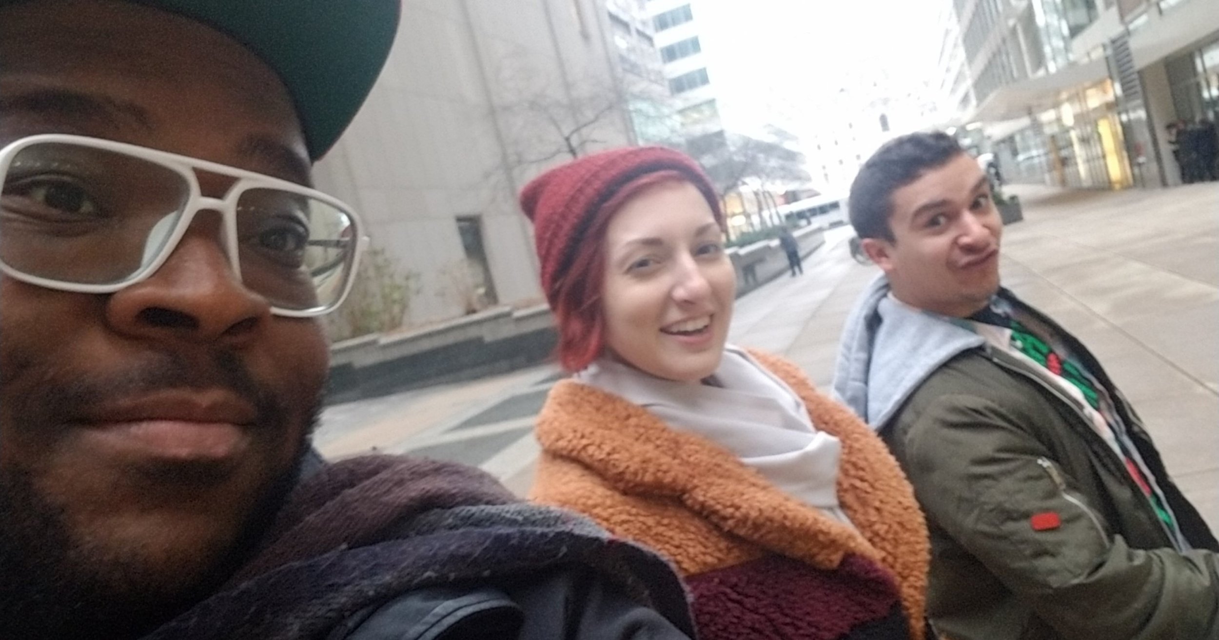  Our Executive Director and two friends of Noteworthy on their way to buy toys for the Support Center for Child Advocates Holiday Toy Drive in December 2019. 