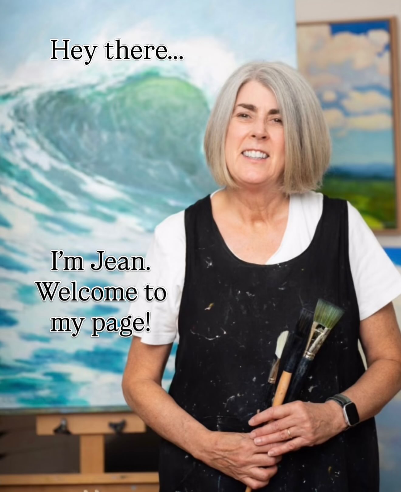 Yes, I&rsquo;m a painter but I&rsquo;m also so many other things! Like many of you I&rsquo;m a daughter, a mom, a wife, a friend. 
 
I also have a pretty good sense of humor (although I&rsquo;m not sure how much that comes through!)

Sometimes on thi