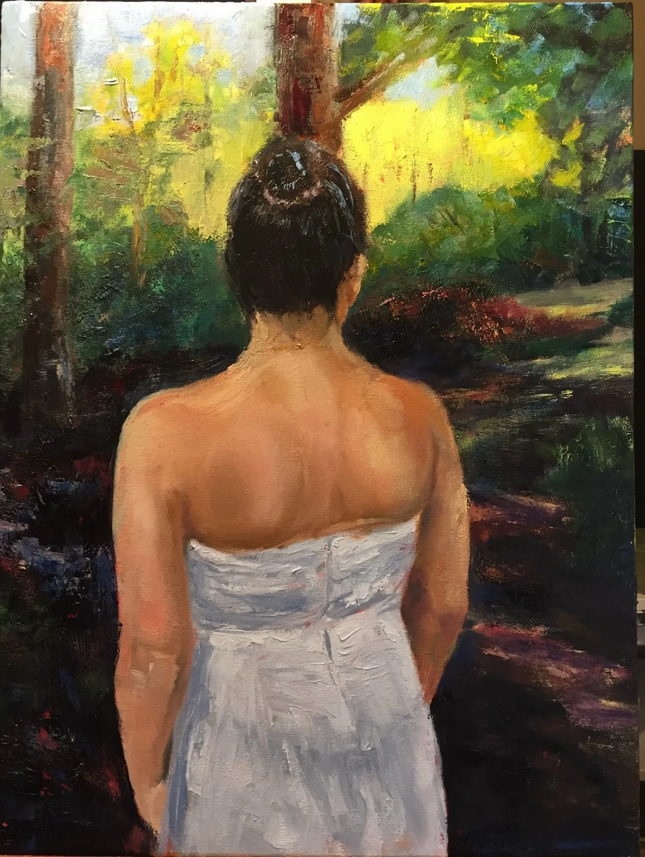 Throwback to when I first started painting and thought I&rsquo;d be a figure painter.  First photo is my younger daughter in her prom dress and the second photo is my older daughter walking on the beach. 

i&rsquo;m considering trying again although 