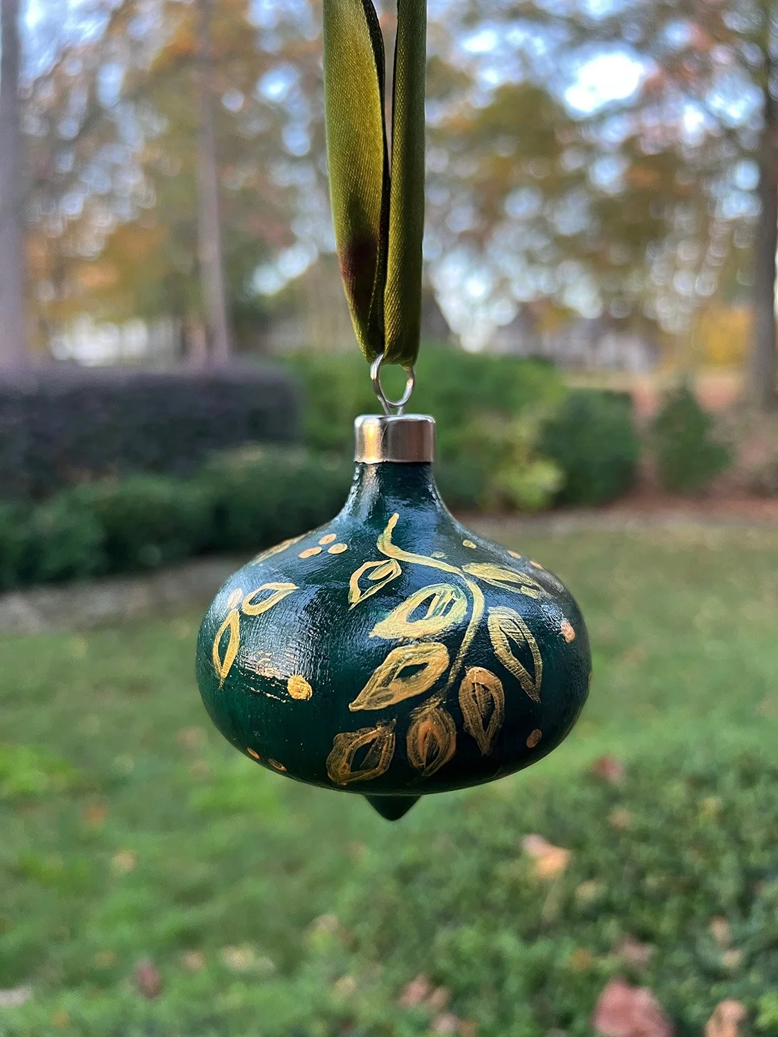 Hand Painted Bisque Ornament #9