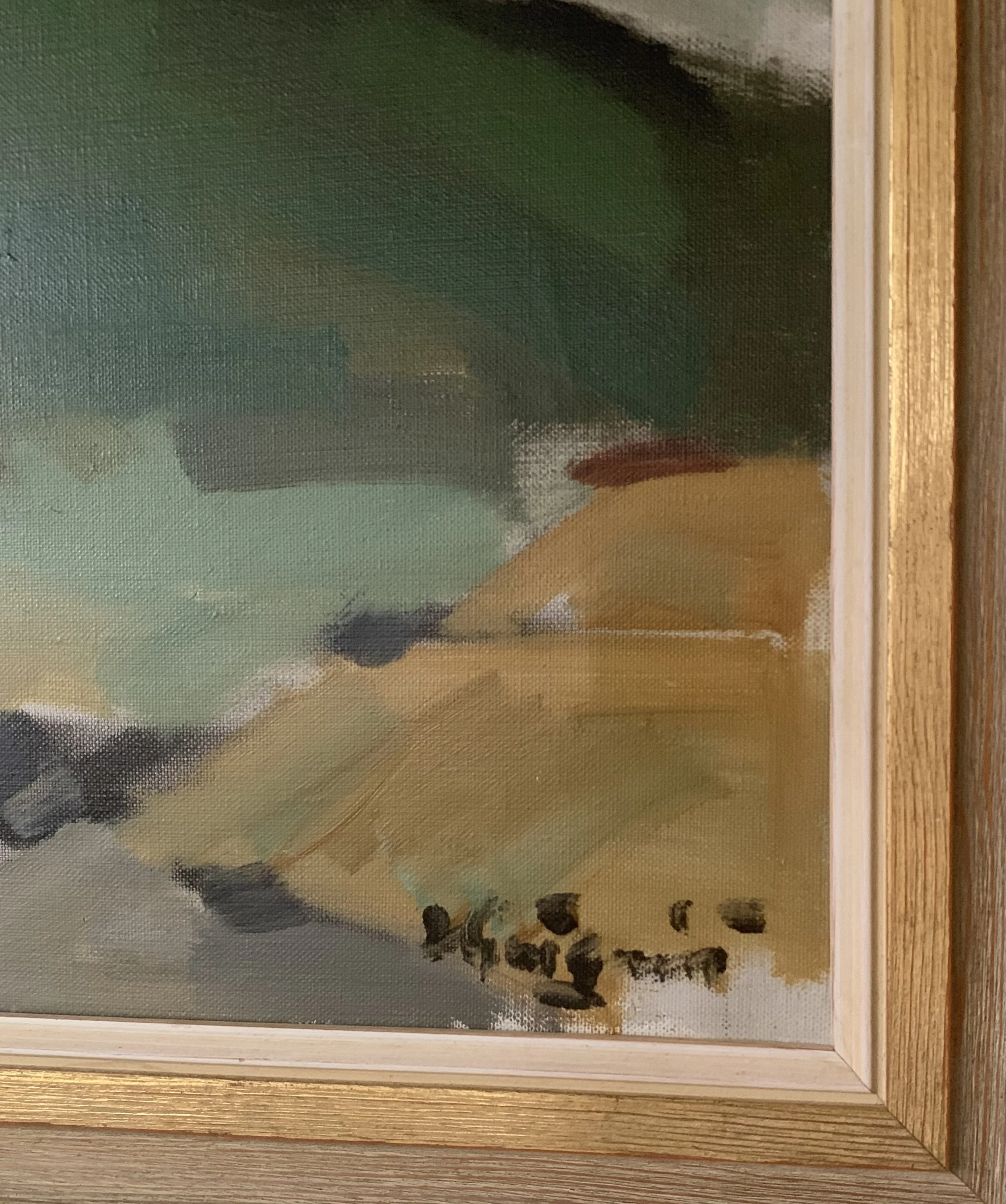 Detail of ‘Expressive Mountainscape’ (ca. 1960s) showing the artist's signature.
