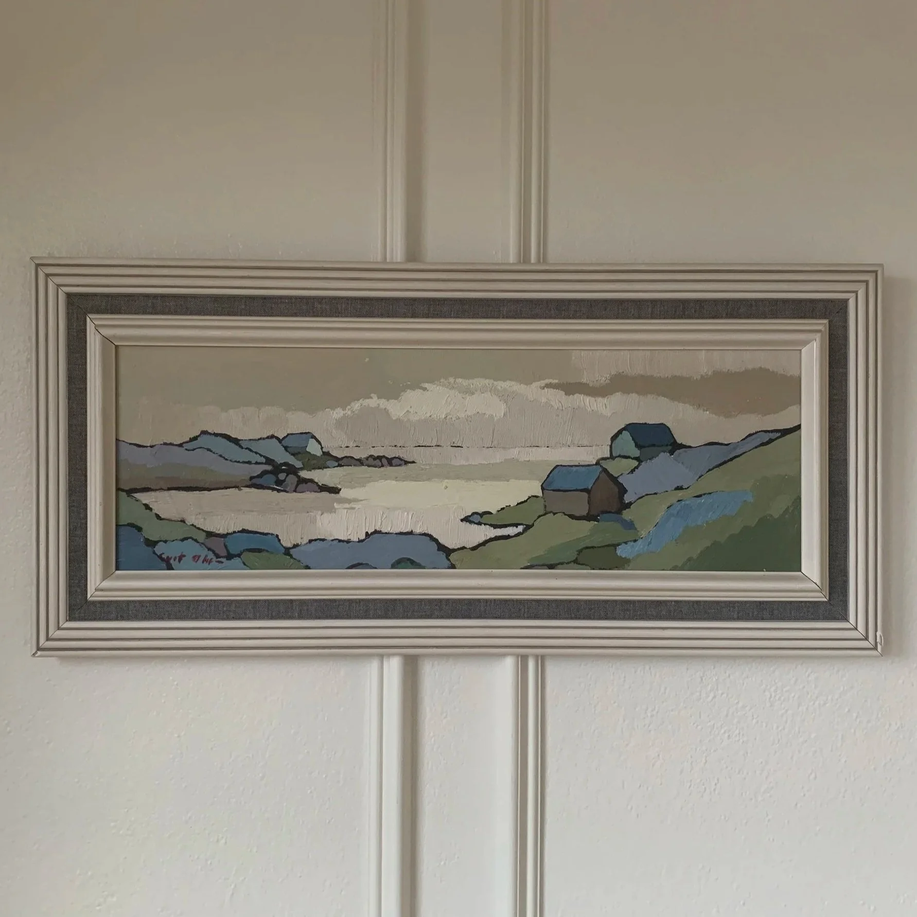 Scandinavian Landscape in Blue and Green