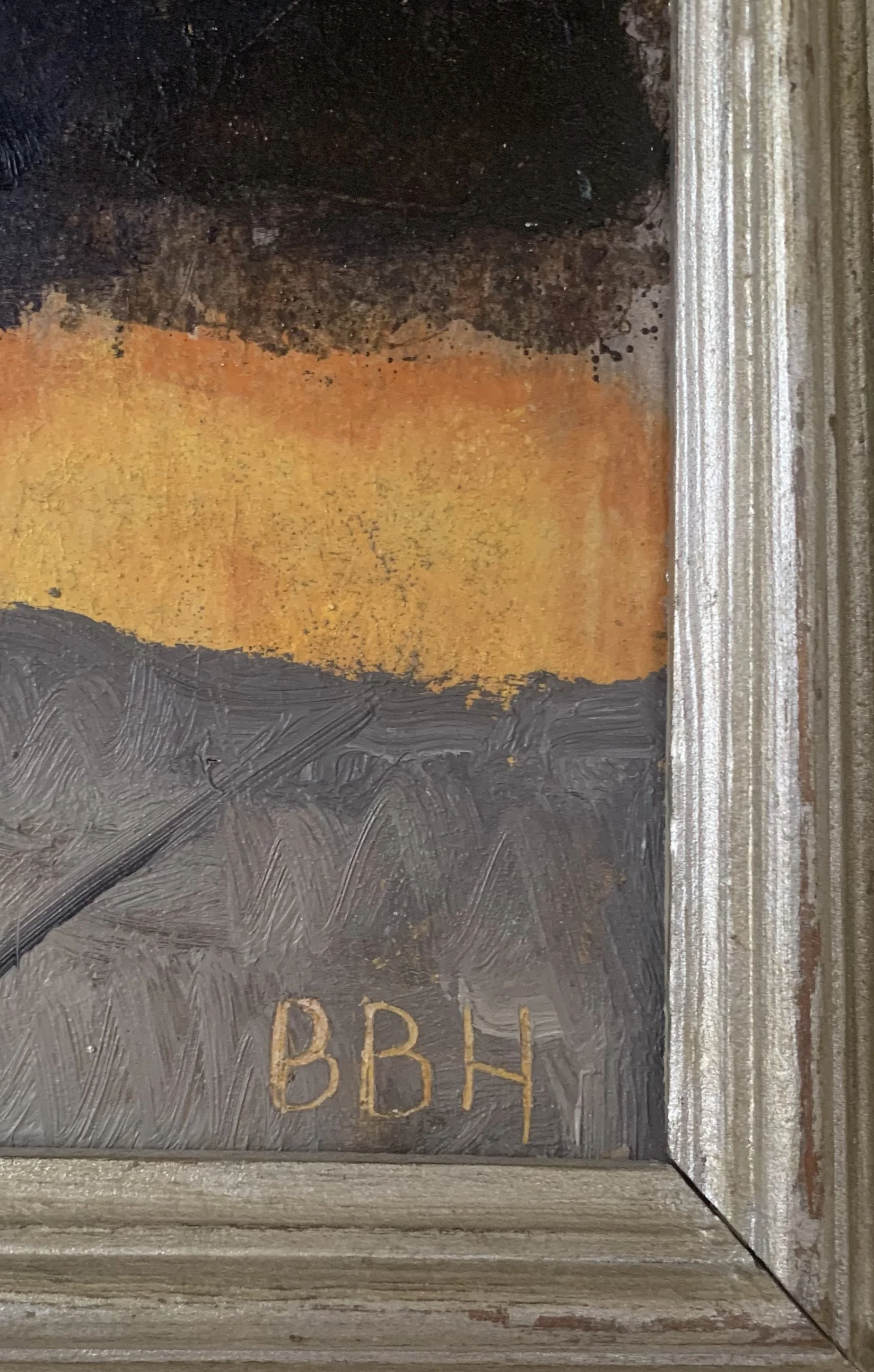 Detail of ‘Spring Bouquet Still Life’ (ca. 1950s), showing the artist's signature.