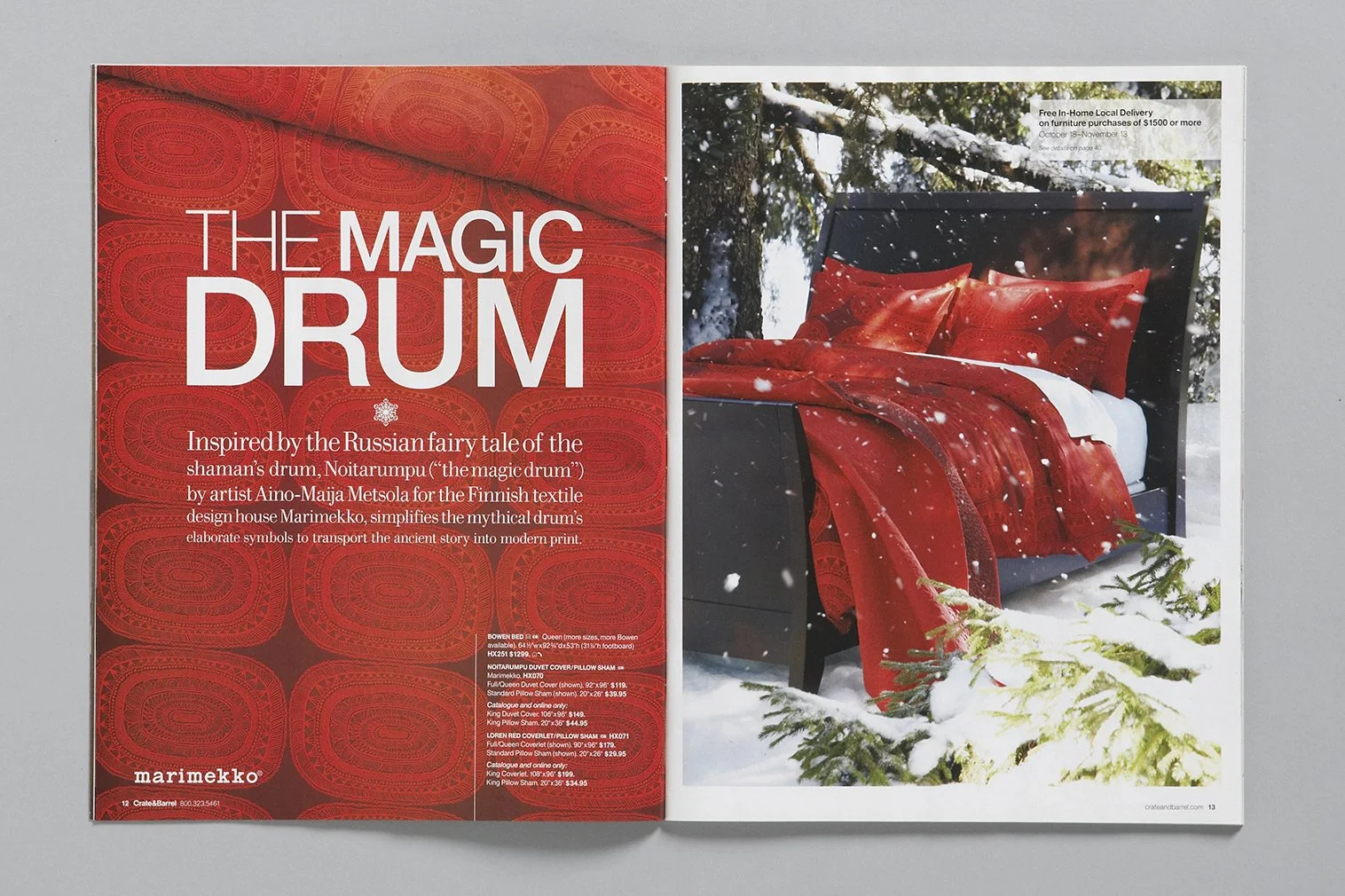 Crate&Barrel; Catalog design