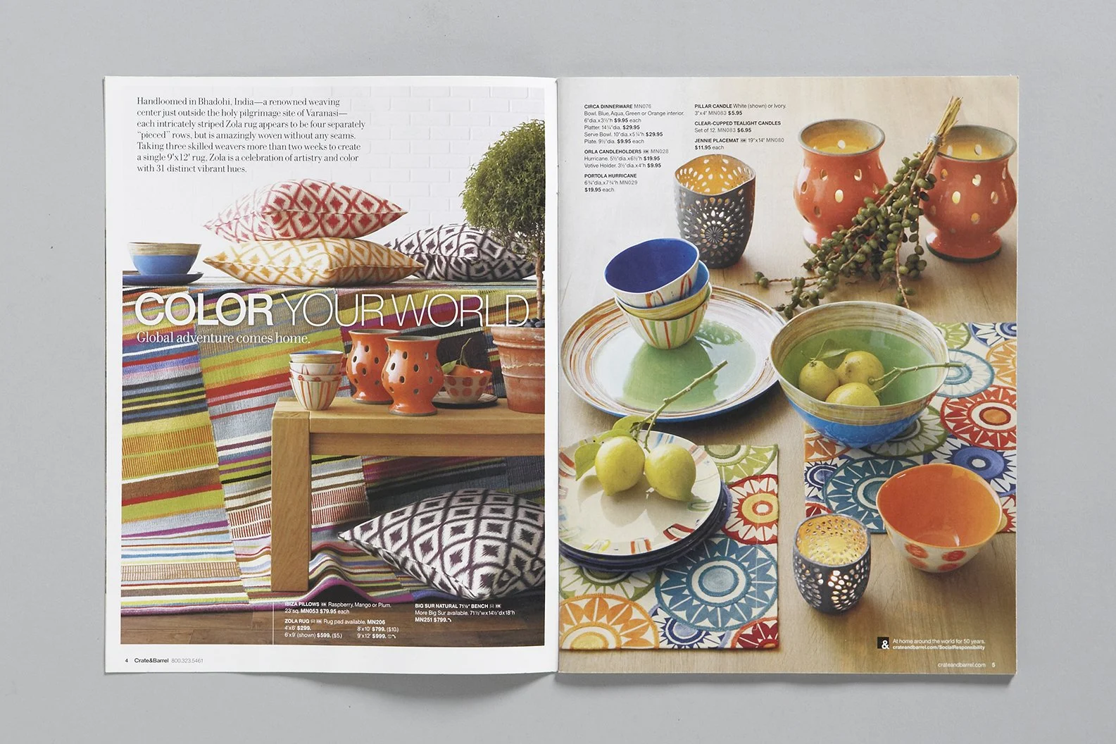 Crate&Barrel; Catalog design