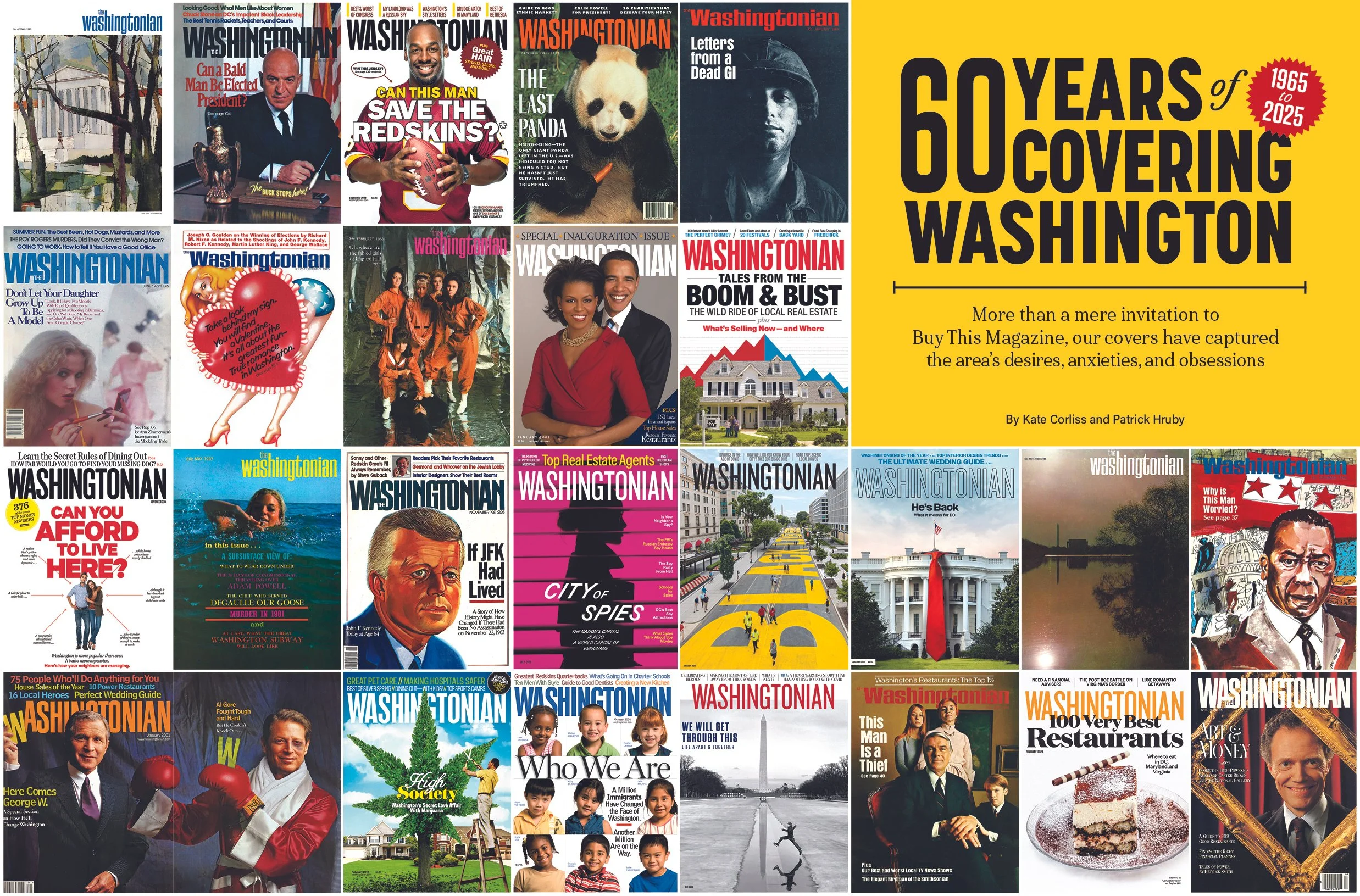 Washingtonian; 60 Years of Covers feature
