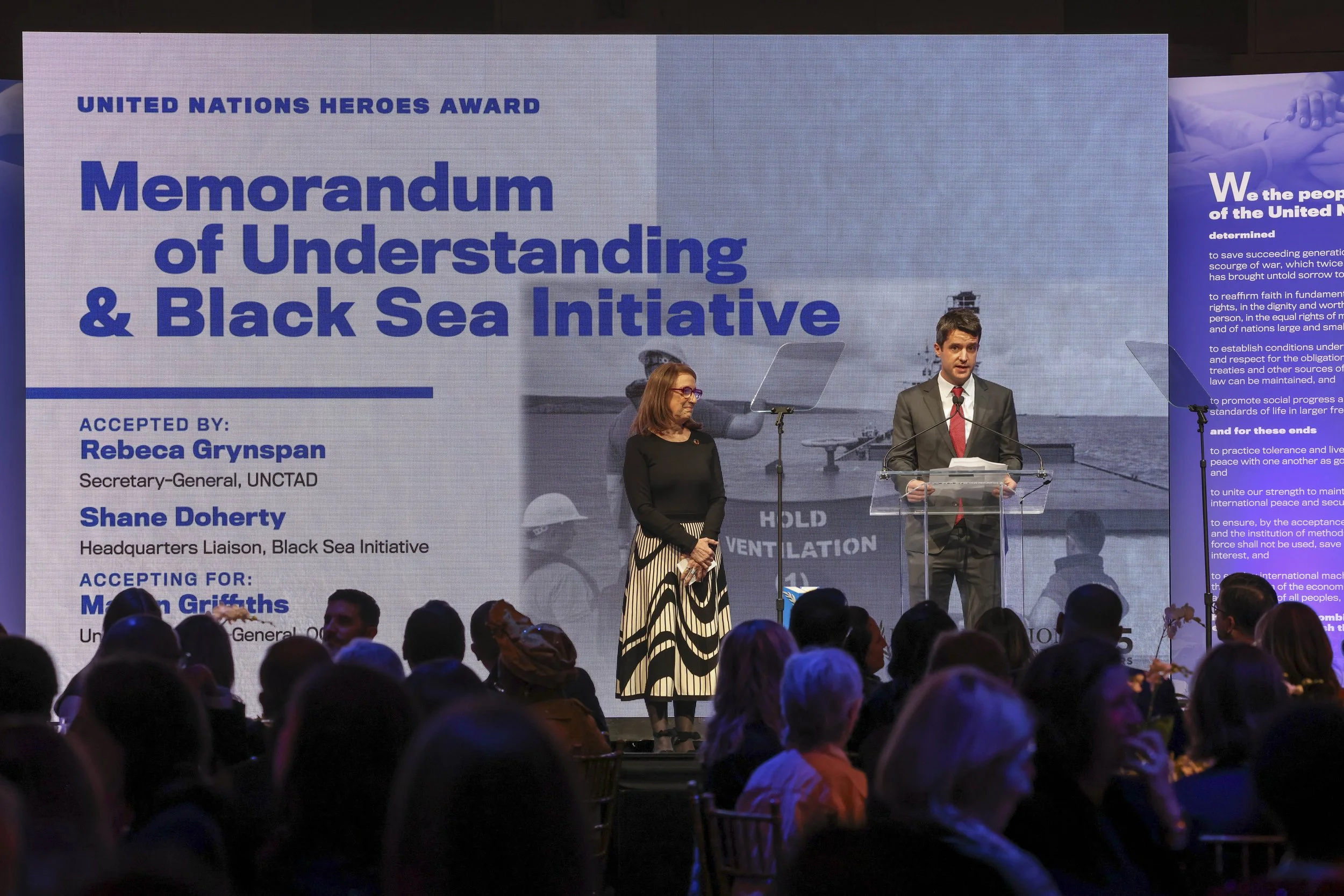United Nations Foundation; We the Peoples Annual Awards; honoring UN Heroes