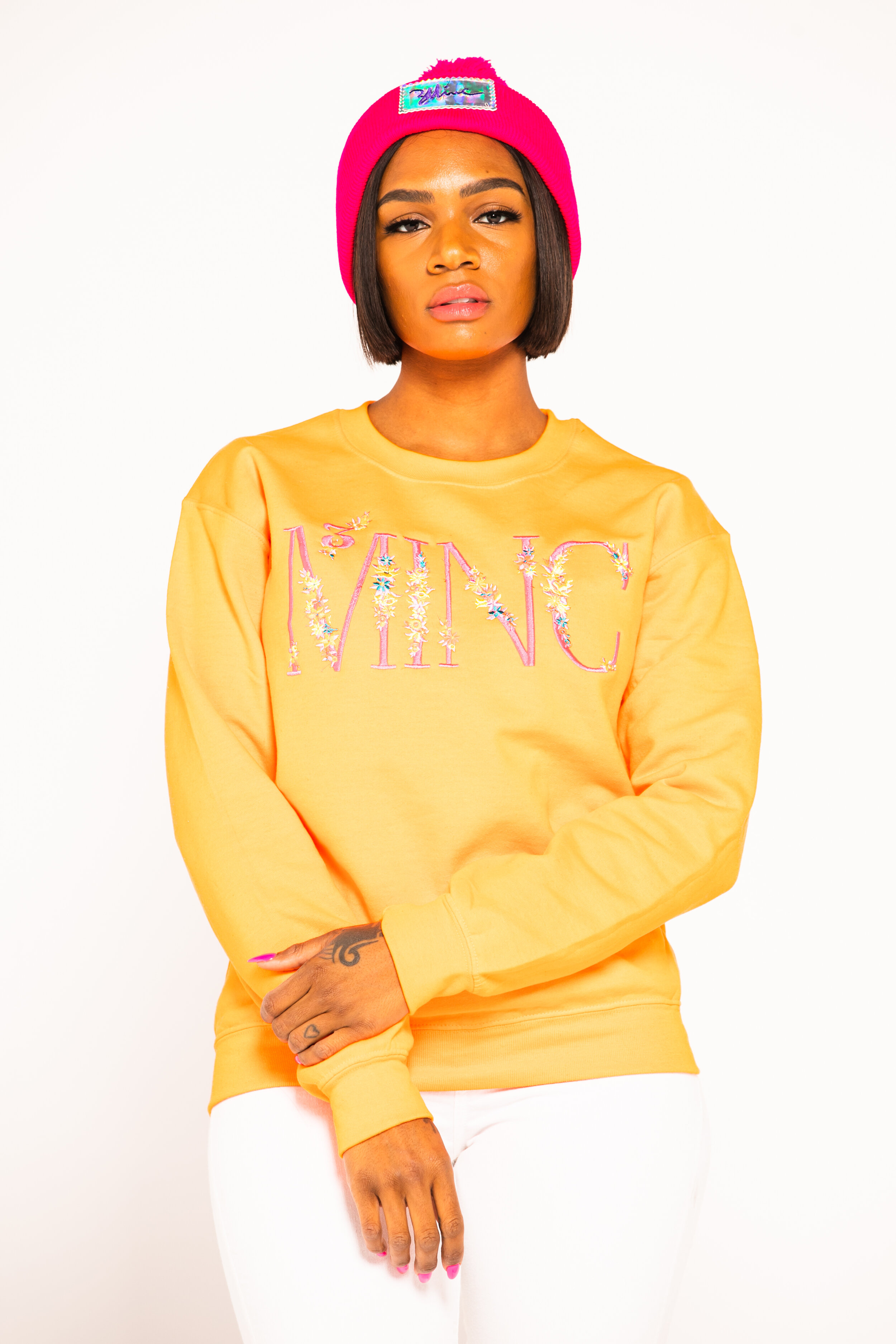 "Third Bloom" Crew Catalina Yellow