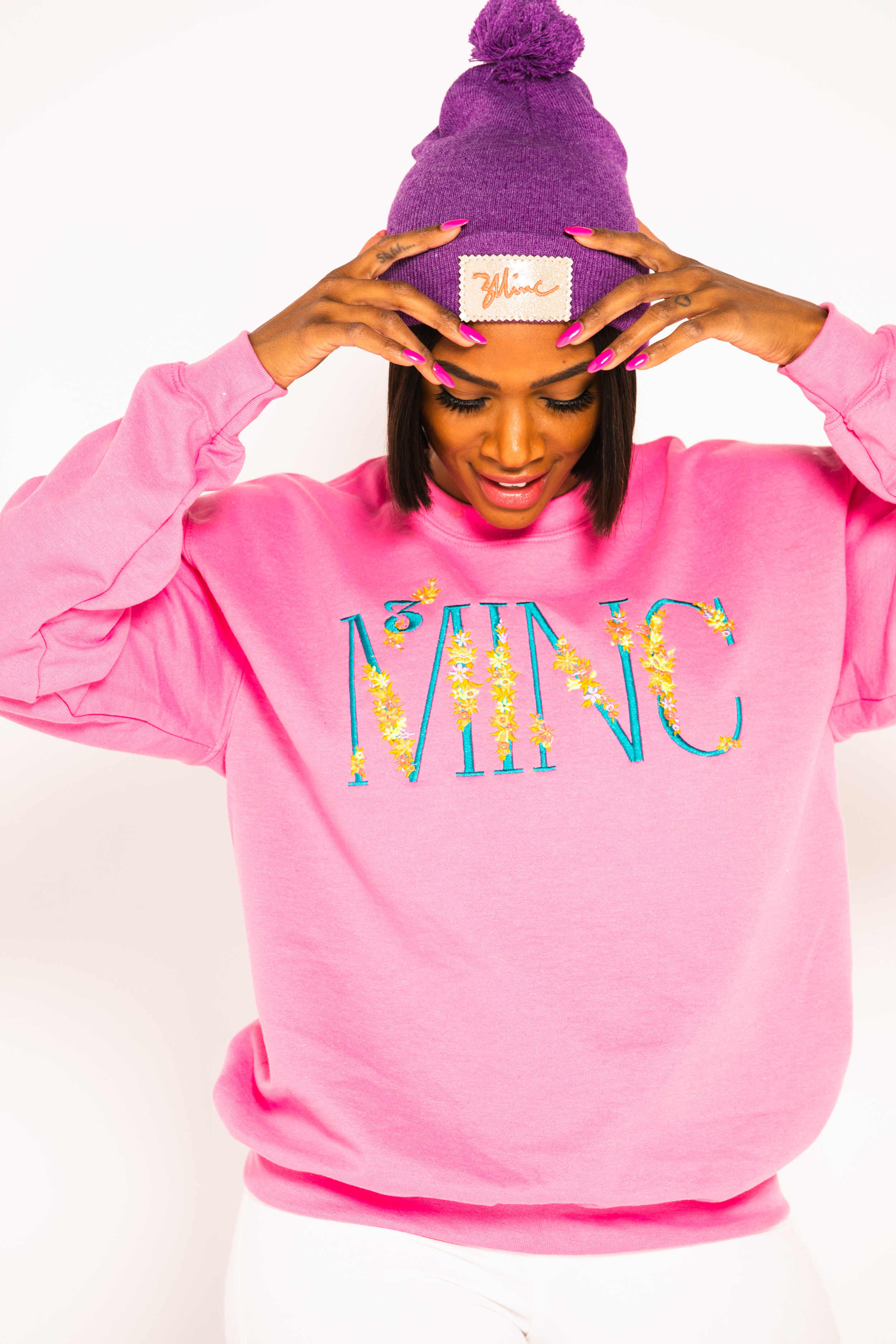 "Third Bloom" Crew Monte Carlo Pink