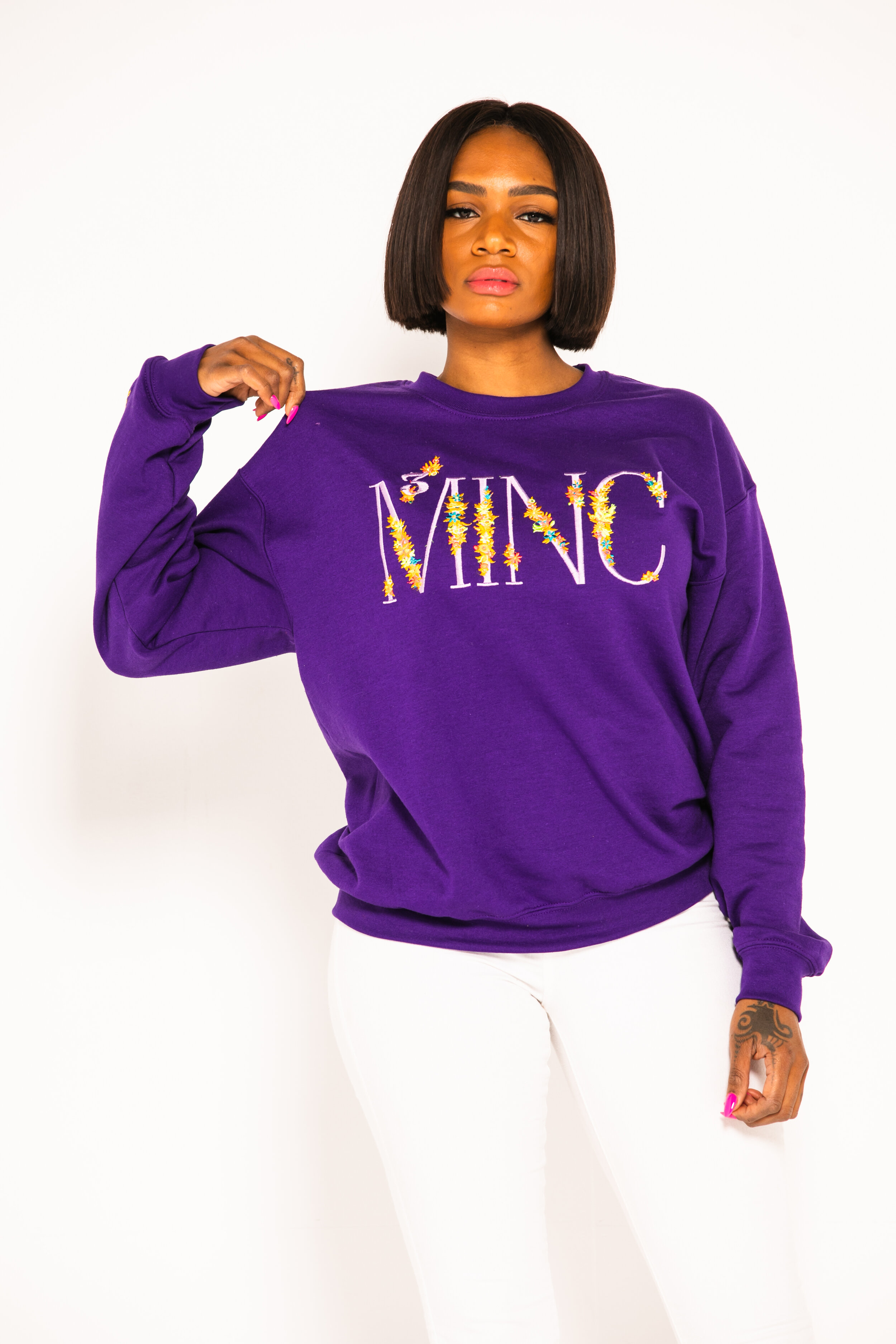 "Third Bloom" Crew Twilight Purple