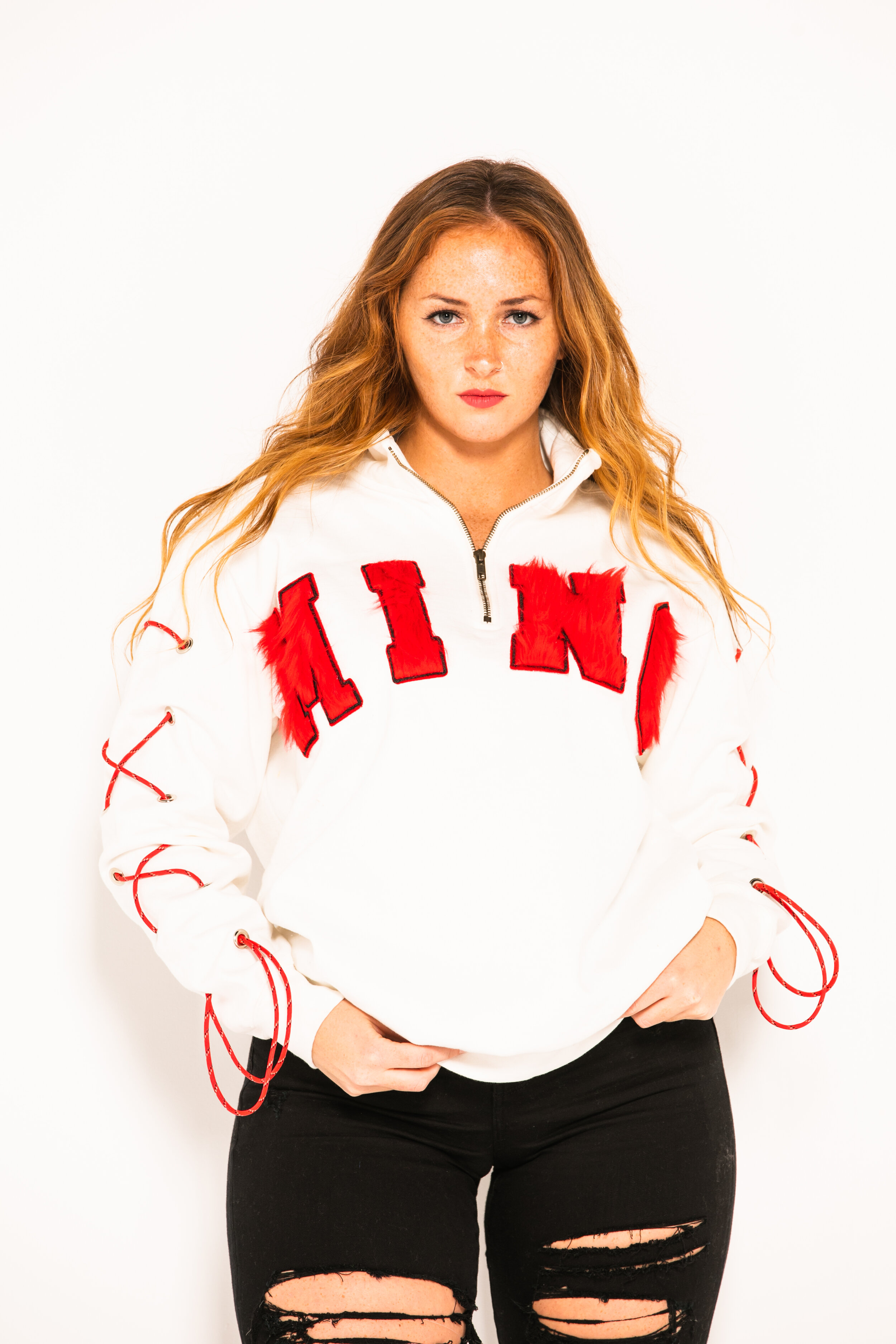 "AB3L" Unisex Mock Neck Crew