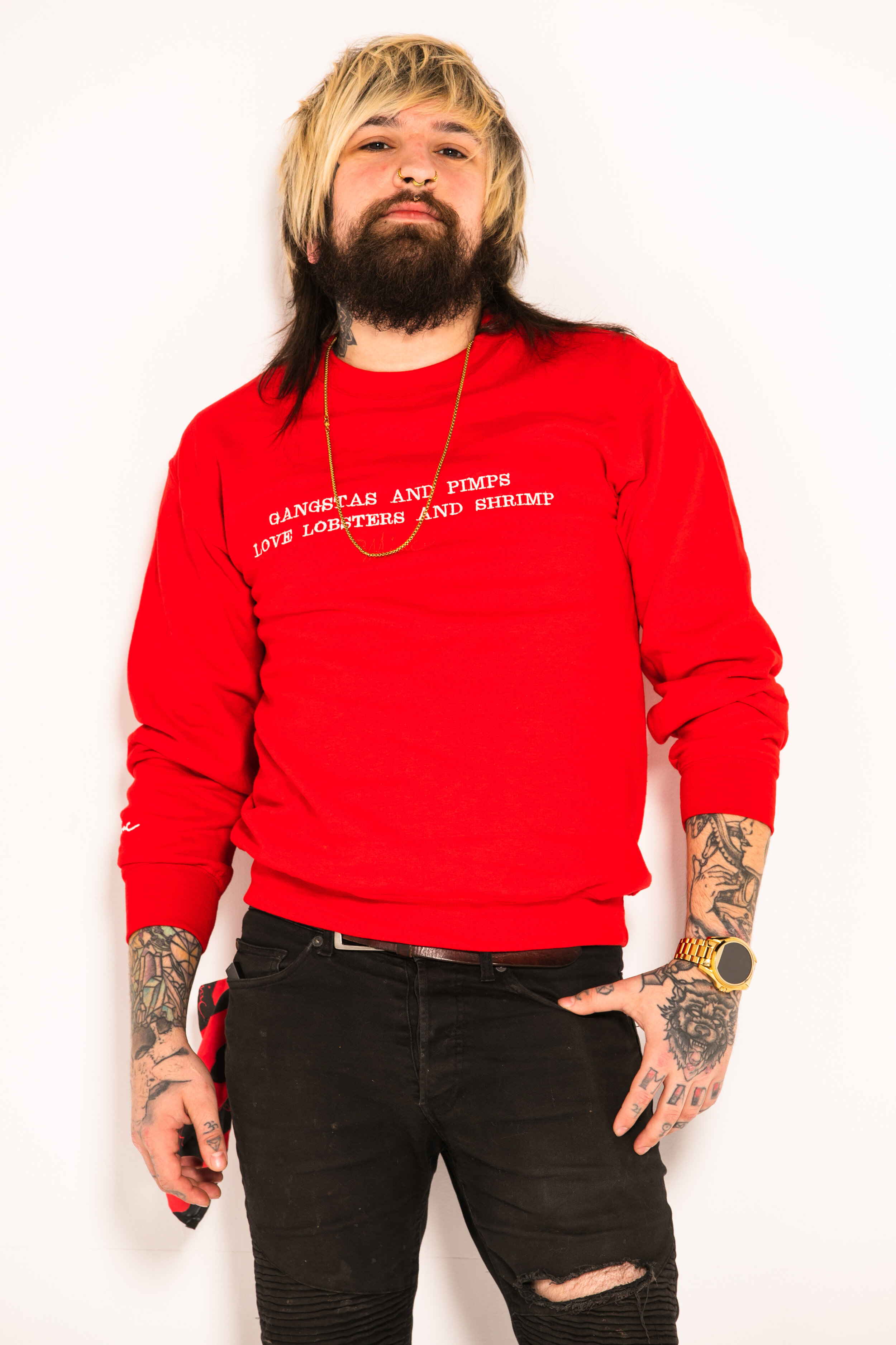 "Seafood Sp3cial" Crew Star Red 