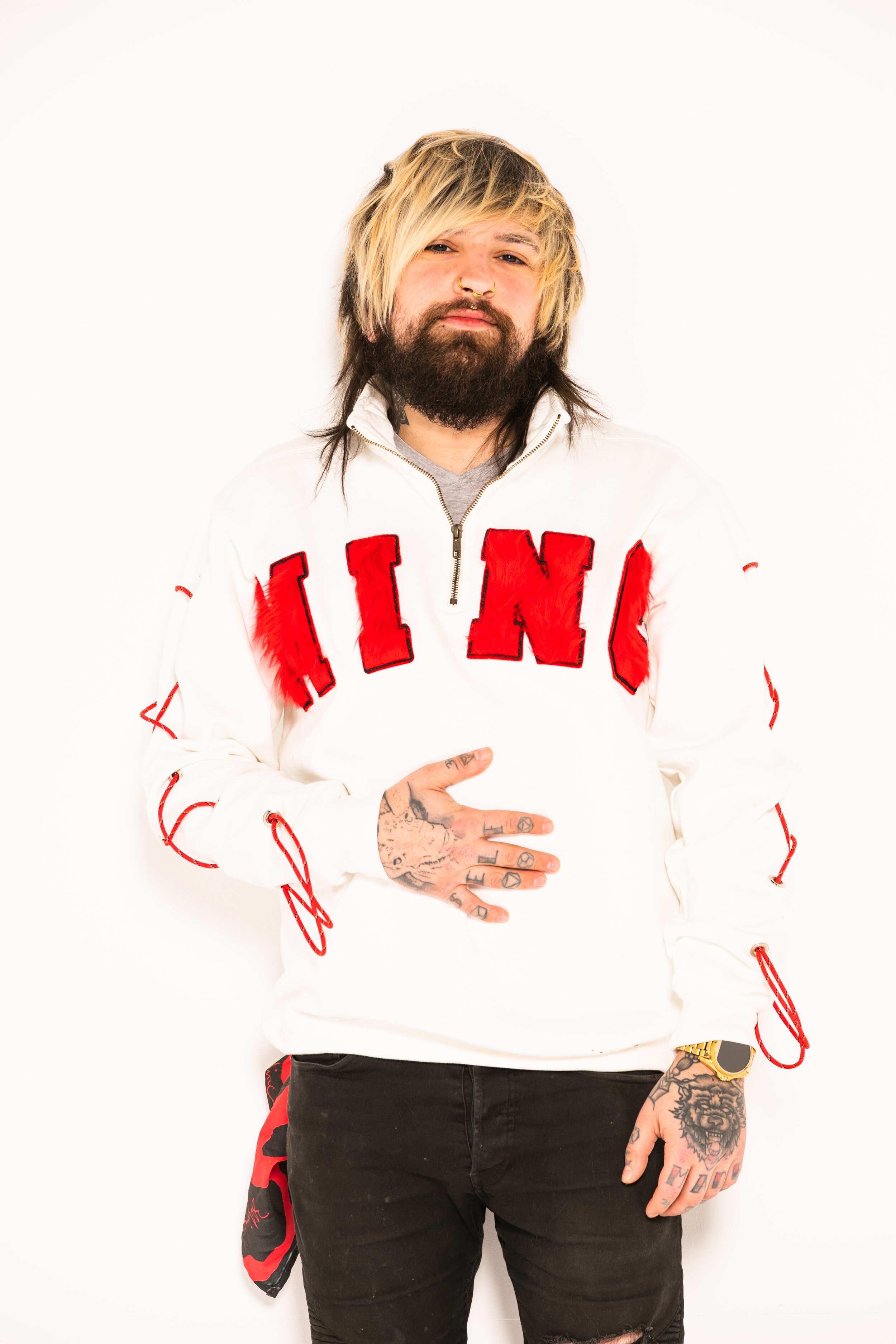 "AB3L" Unisex Mock Neck Crew