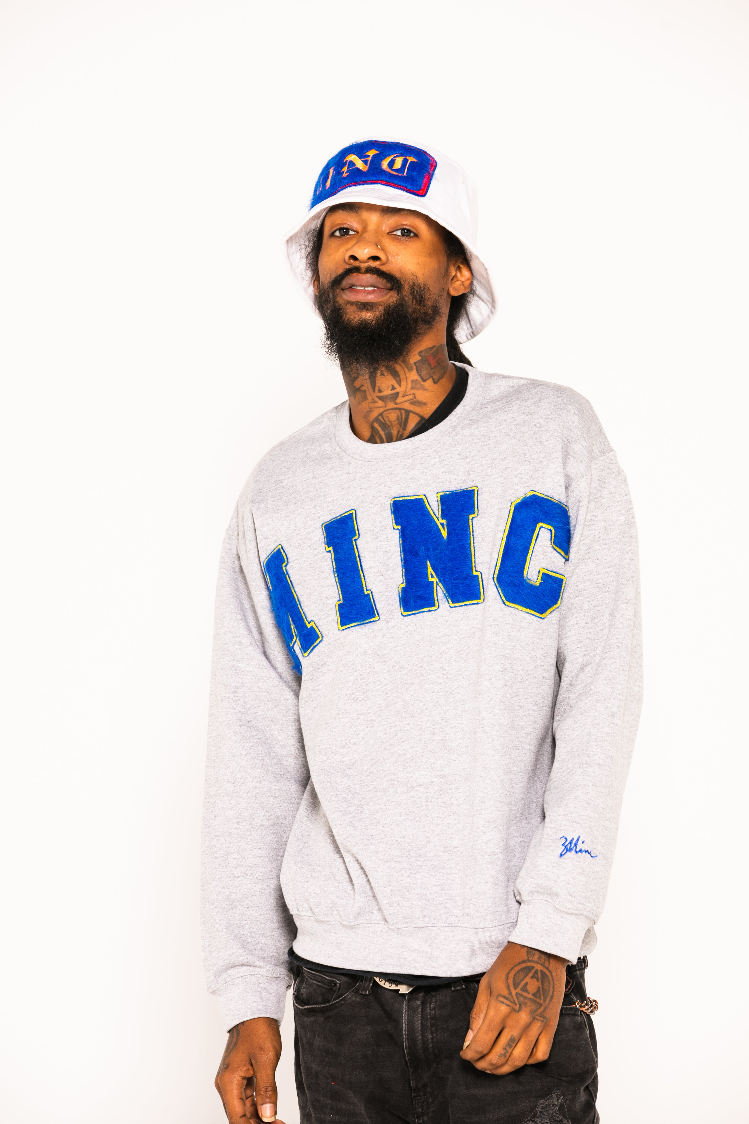 "Lan3y Wildlife" Unisex Crew Gray