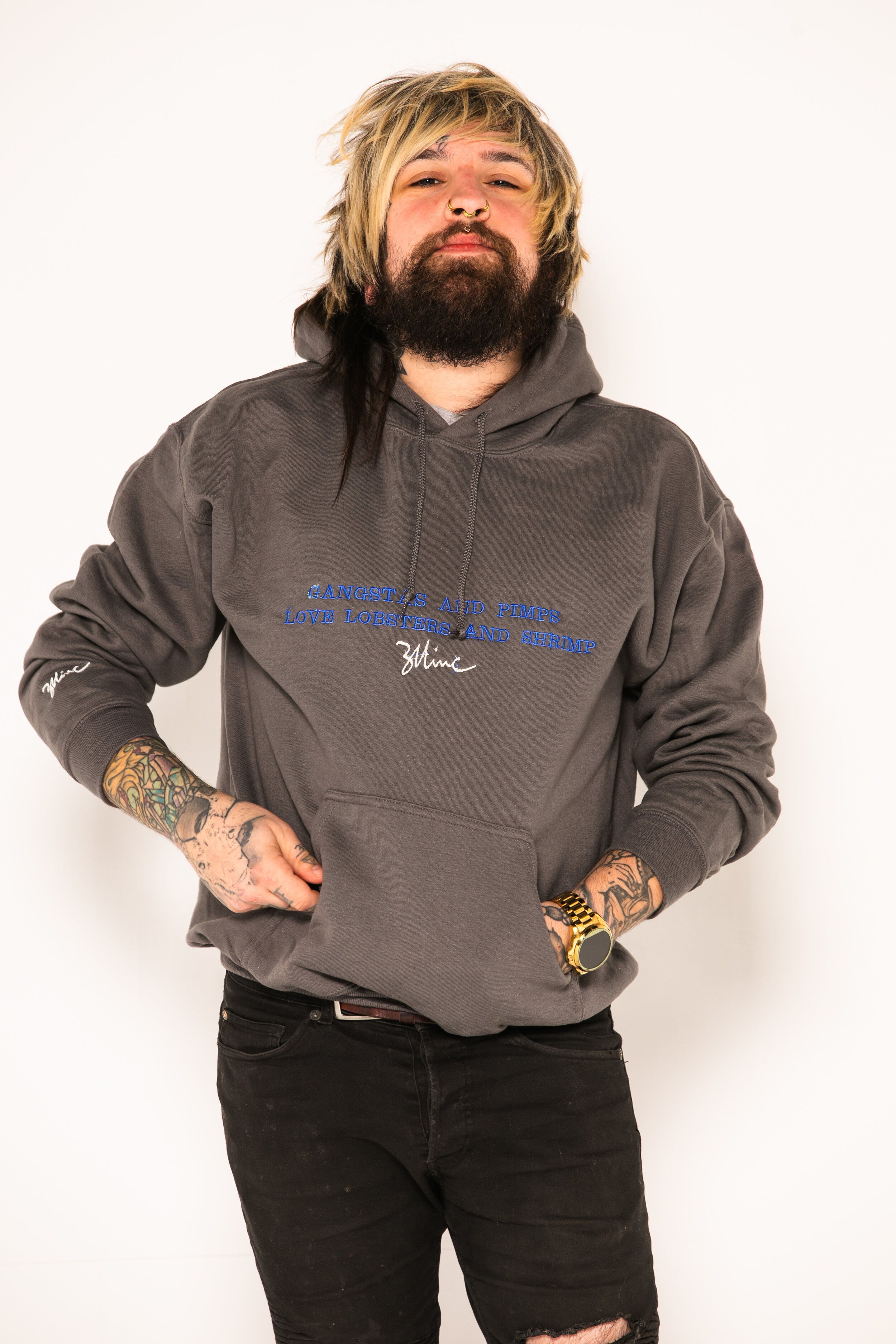 "Signature 333" Unisex Hoody Slate Gray