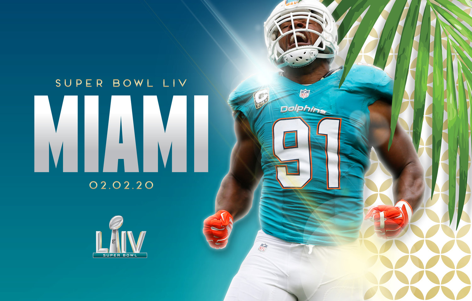 Super Bowl LIV Concept Art and SBLIV Logo — Matthew Accetta Design