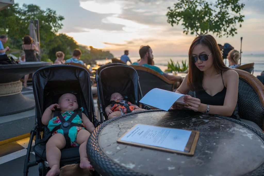 Leia, missing out on an amazing sunset yet again.