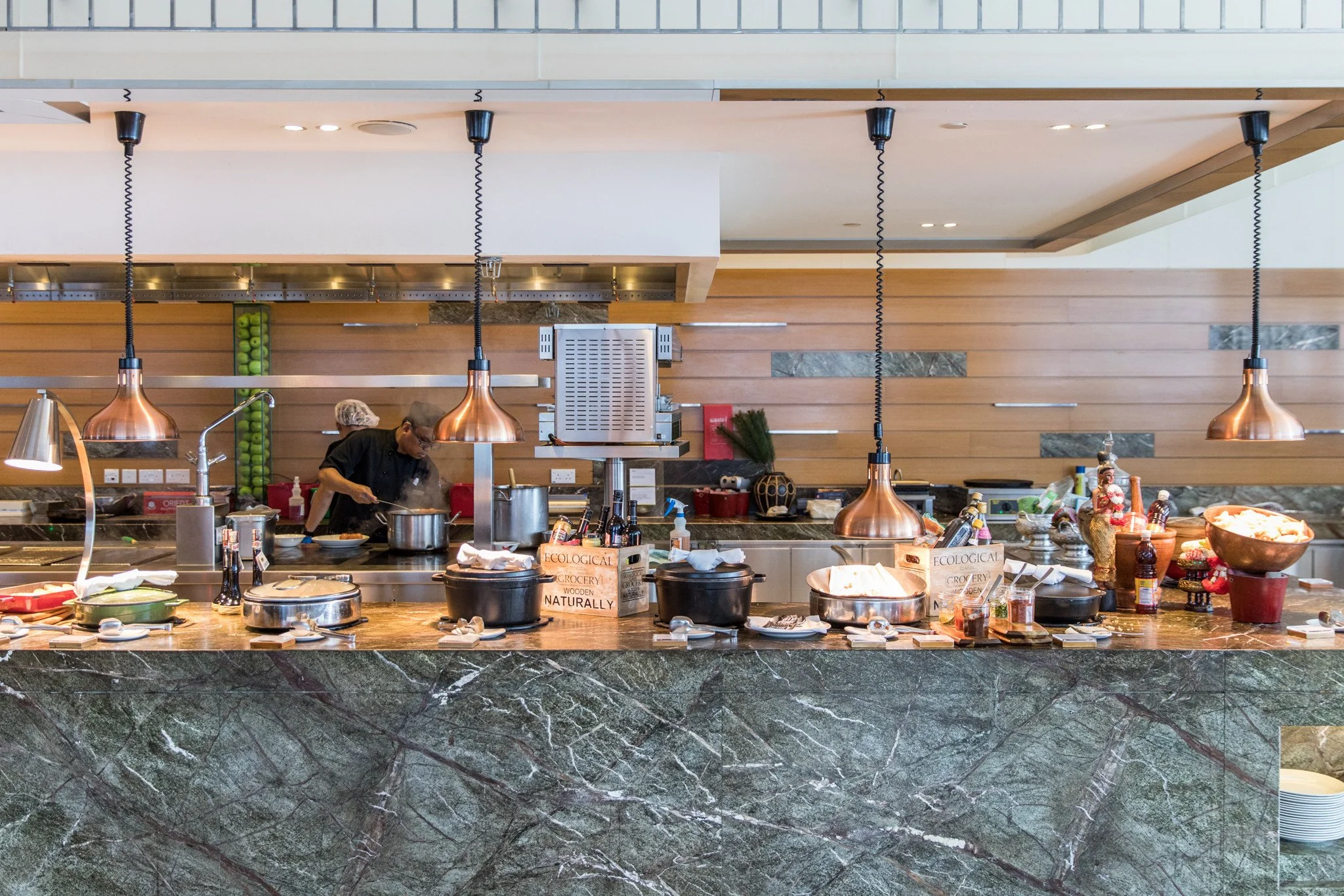 Delicious breakfast buffets was just part of the package...