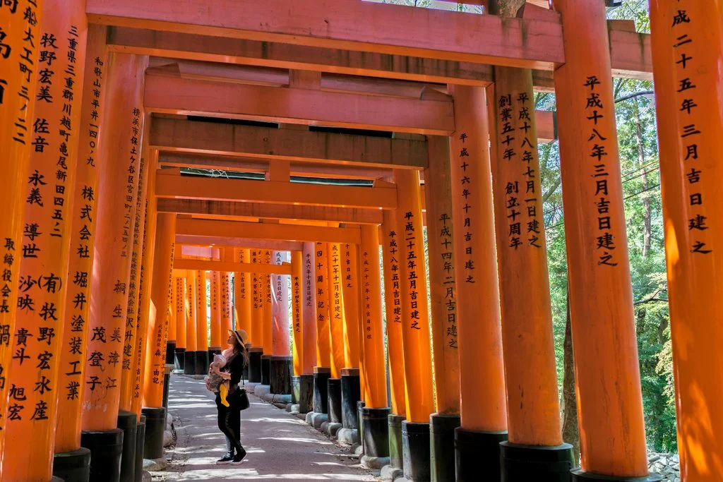 Fushimi Inari Tori Gates - rare moment without the crowd
