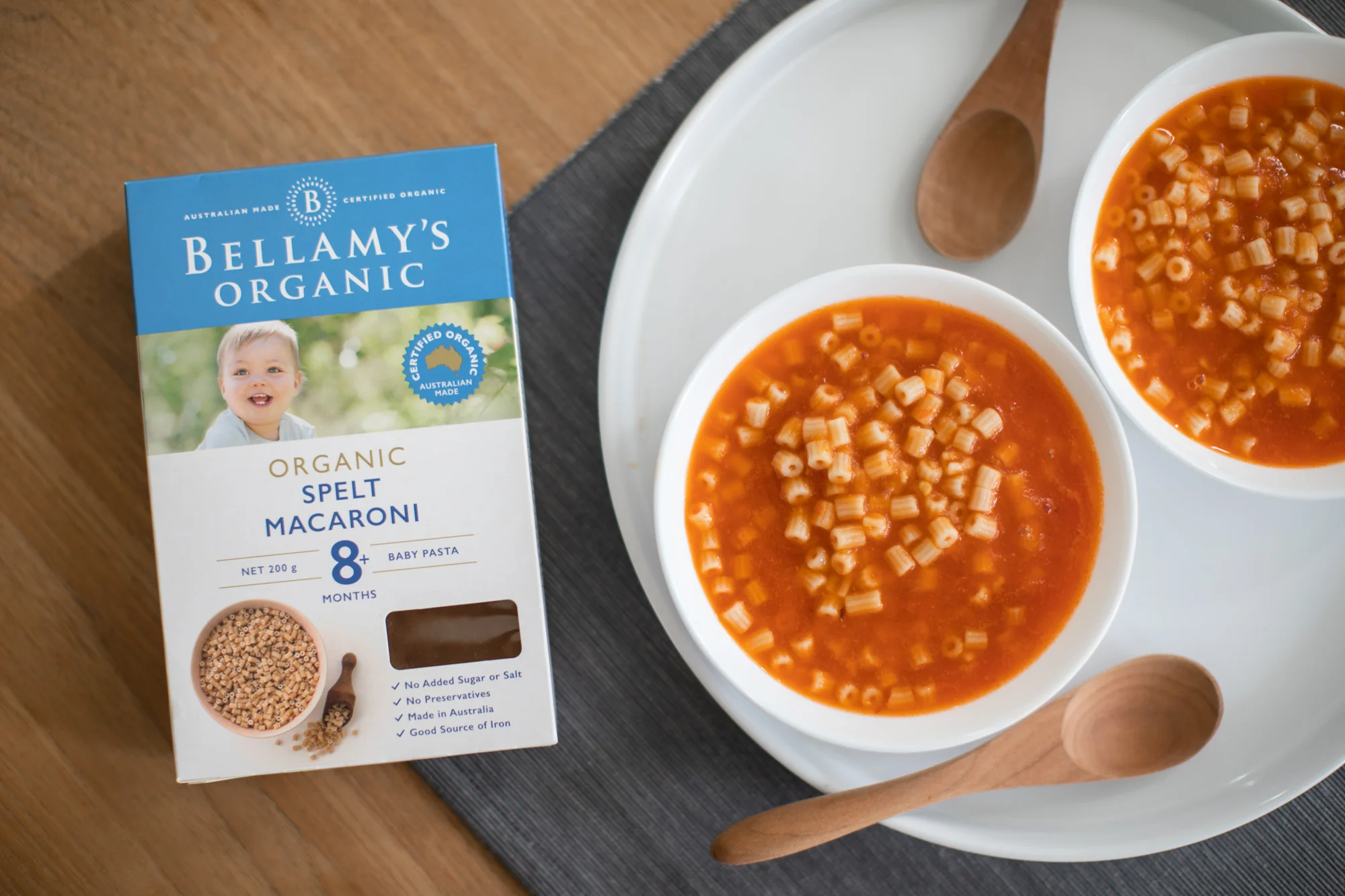 Red Pepper and Tomato Pasta Soup