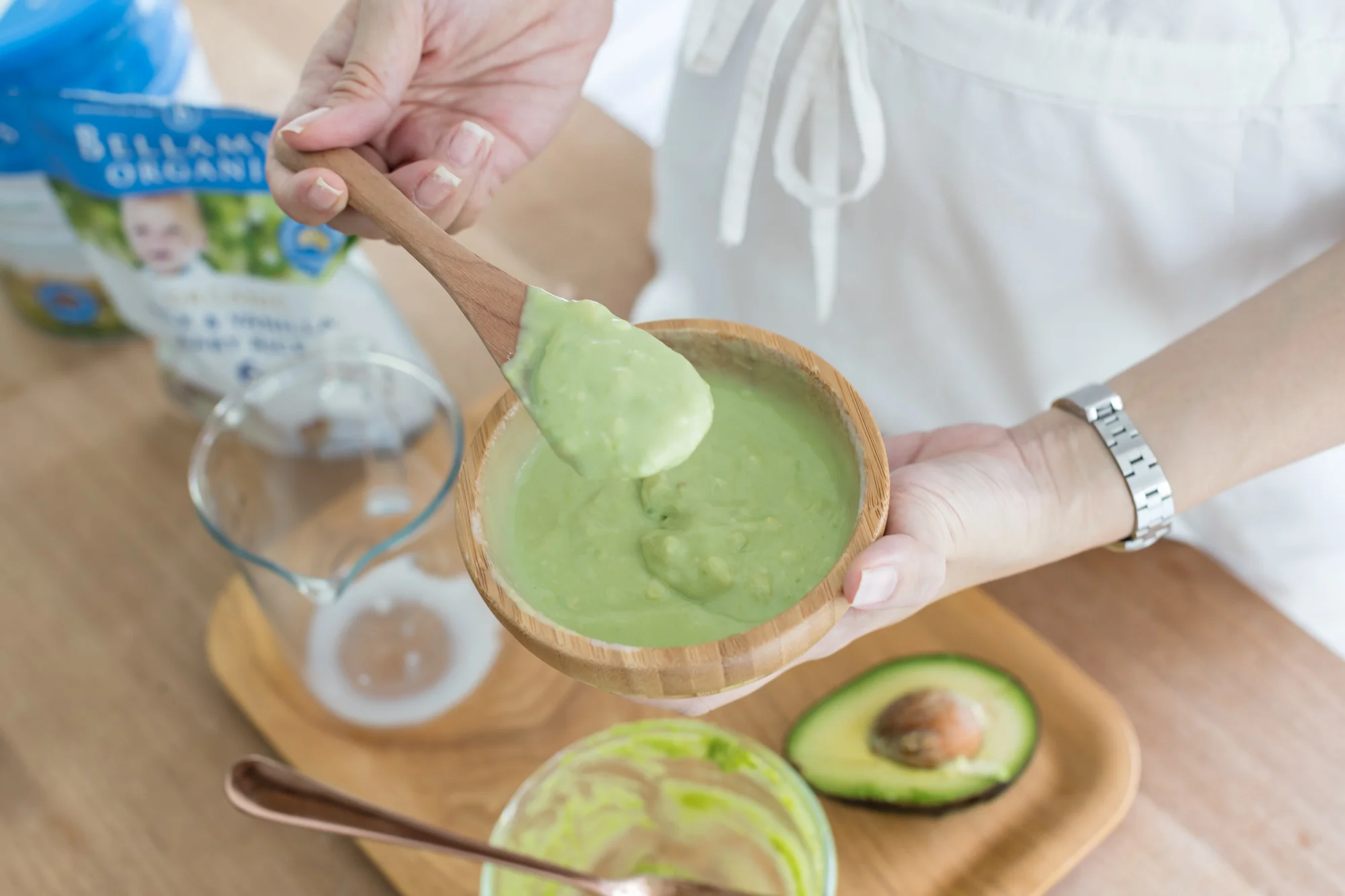 Best to serve fresh as avocados oxidise easily!