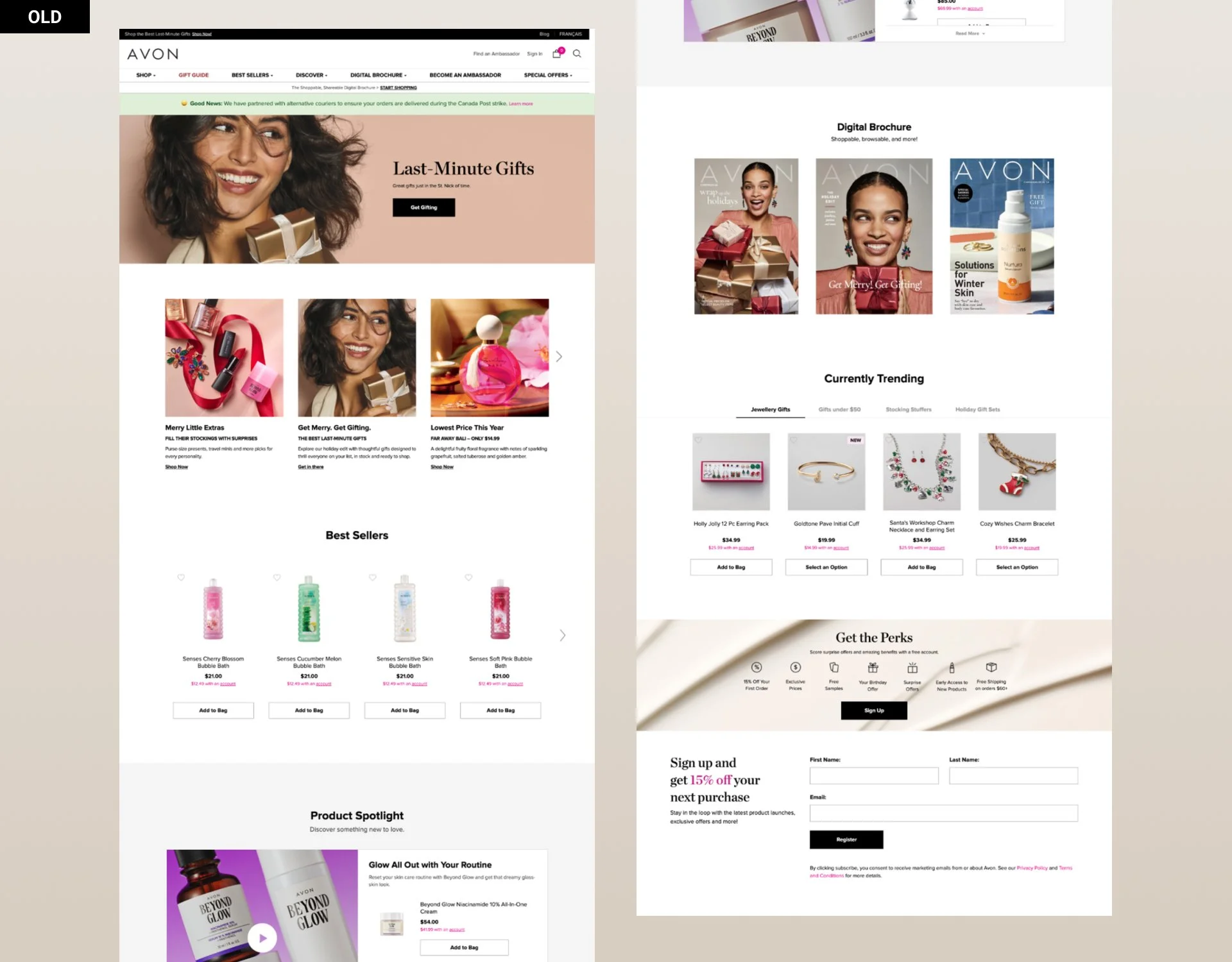 Old Landing Page