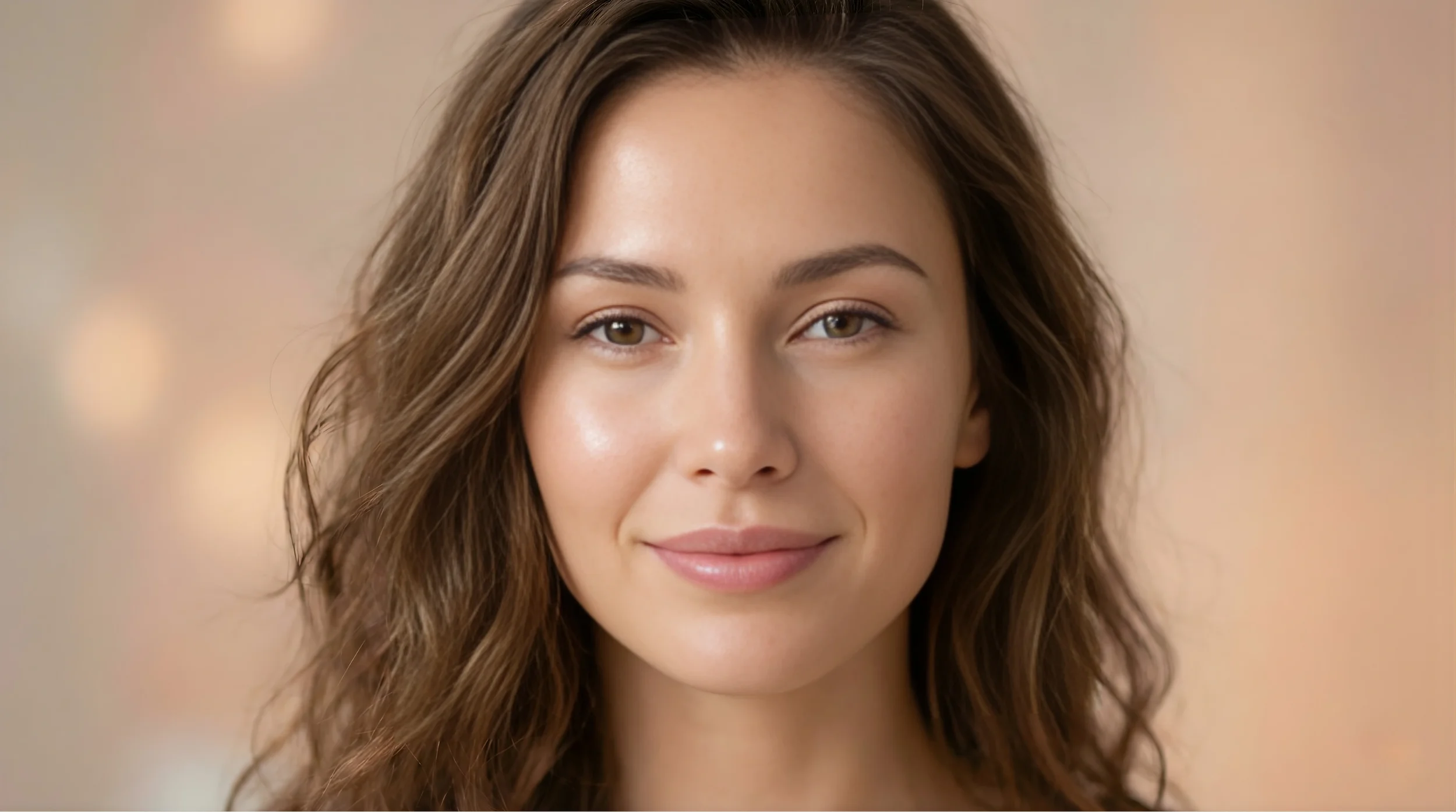 Close up headshot of a model with clear radiant complexion showcasing clean skin preparation and skincare essentials for modelling portfolios