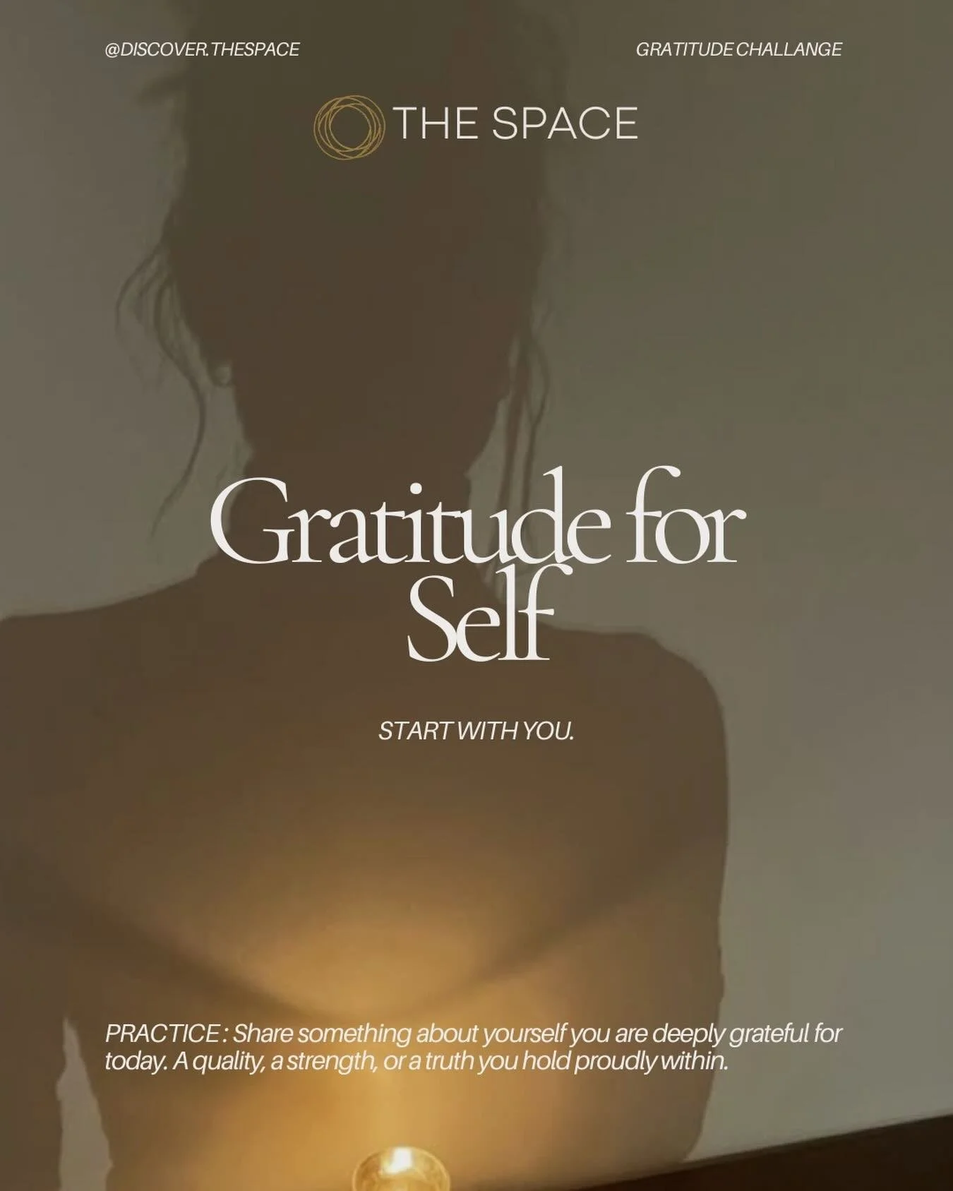 3-Day Gratitude Challenge ❤️
DAY 1 : Gratitude for Self &mdash; Count yourself FIRST

Gratitude begins within. Before we look outward, today is an invitation to turn inward and notice the beauty, resilience, and light that lives inside you.
What do y