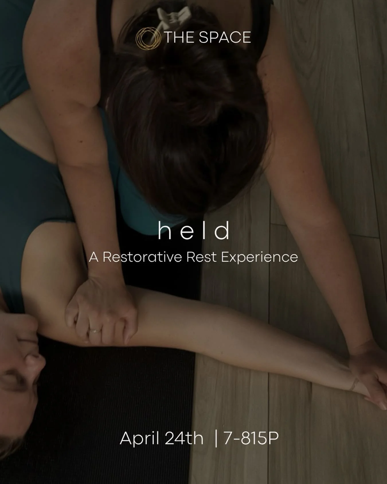 Back for another round of this very exclusive Space experience with the healing hands of @nickivaughn 💝 

April 24th 🌿
Held is a 75-minute restorative experience centered on rest, support, and nervous system regulation.
This class will be held by N