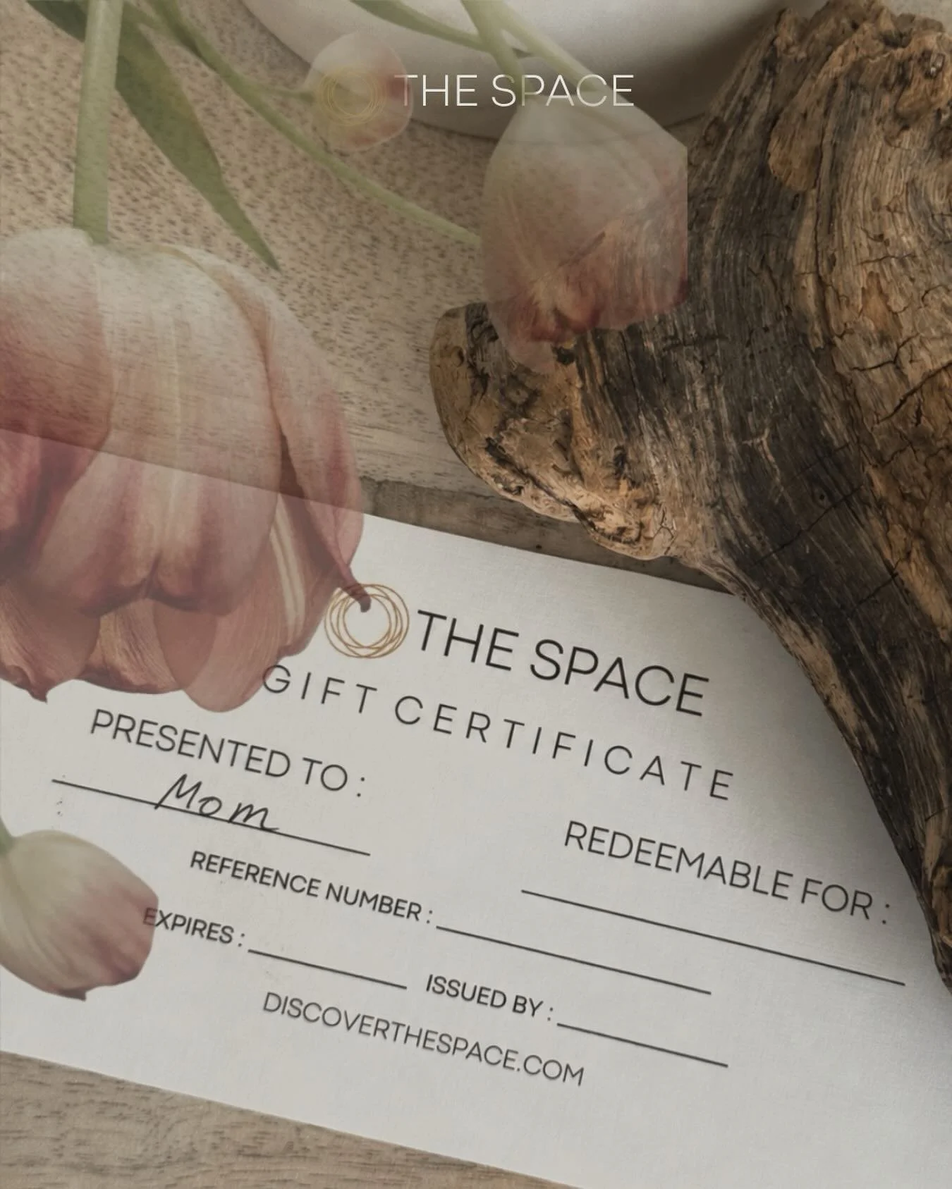 Give Mommy a moment for herself 💐 
Shop our curated selection of feel-good finds in house for Mom, or grab a gift certificate for the ultimate reset ✨ Gift certificates are also available online right from our homepage.

DiscoverTheSpace.com 🌱