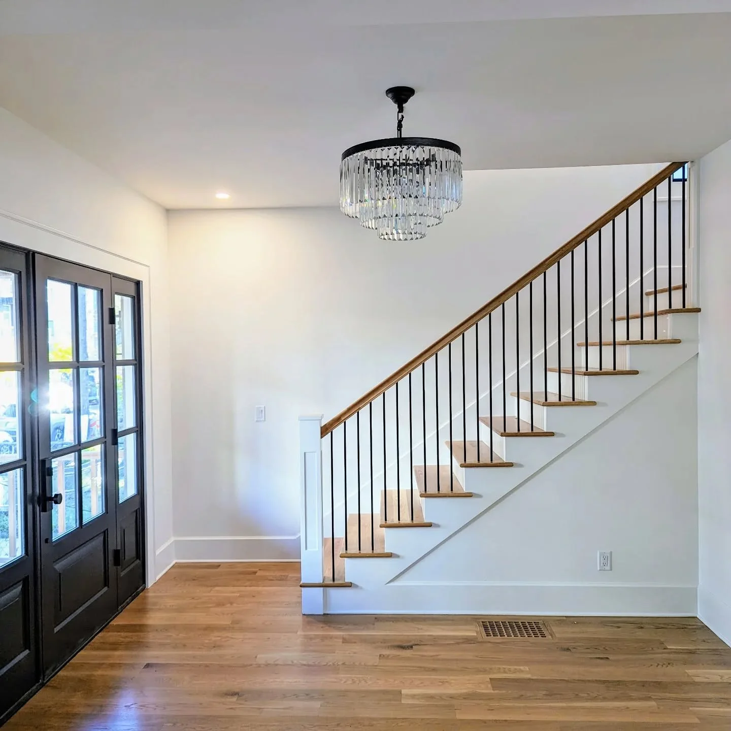 Entry and stairs. Part of a full home renovation.
