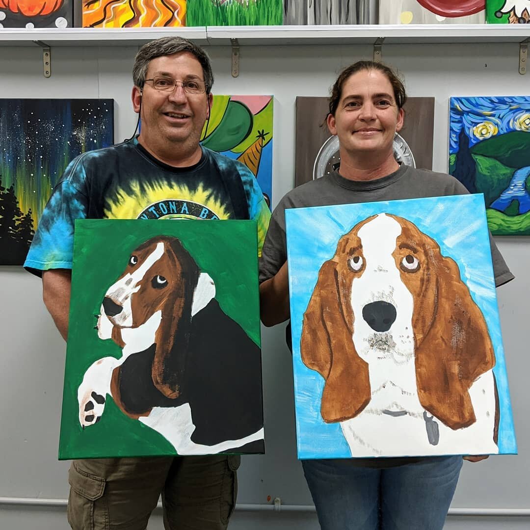 Last night's Paint Your Pet class was a nice, calm event. I think our paintings turned out great!!! #flintrose #artclass #thomastonga #thomaston #upsoncounty #acrylicpainting #petpainting