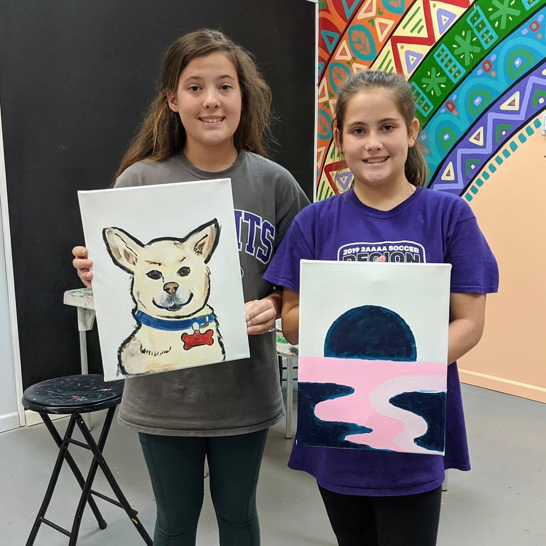 Take a look at the artwork made during last Thursday's Open Studio. We're doing it again this week, so make sure to check out the events page on Facebook and message the studio to sign up! #flintrose #flintrosestudio #thomaston #thomastongeorgia #ups