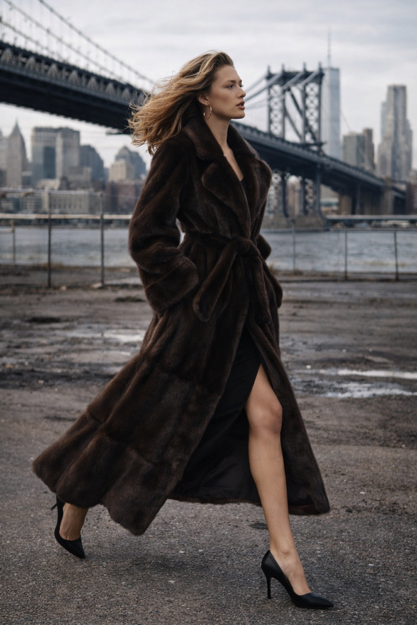 N. 22  - Mod. 3227 - Trench in visone mogano